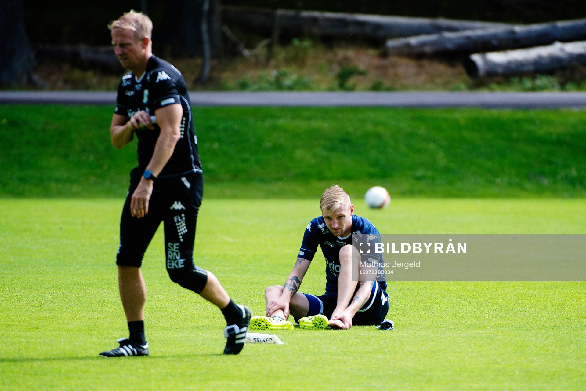 IFK Göteborgs Sebastian Eriksson som fick har ont i foten