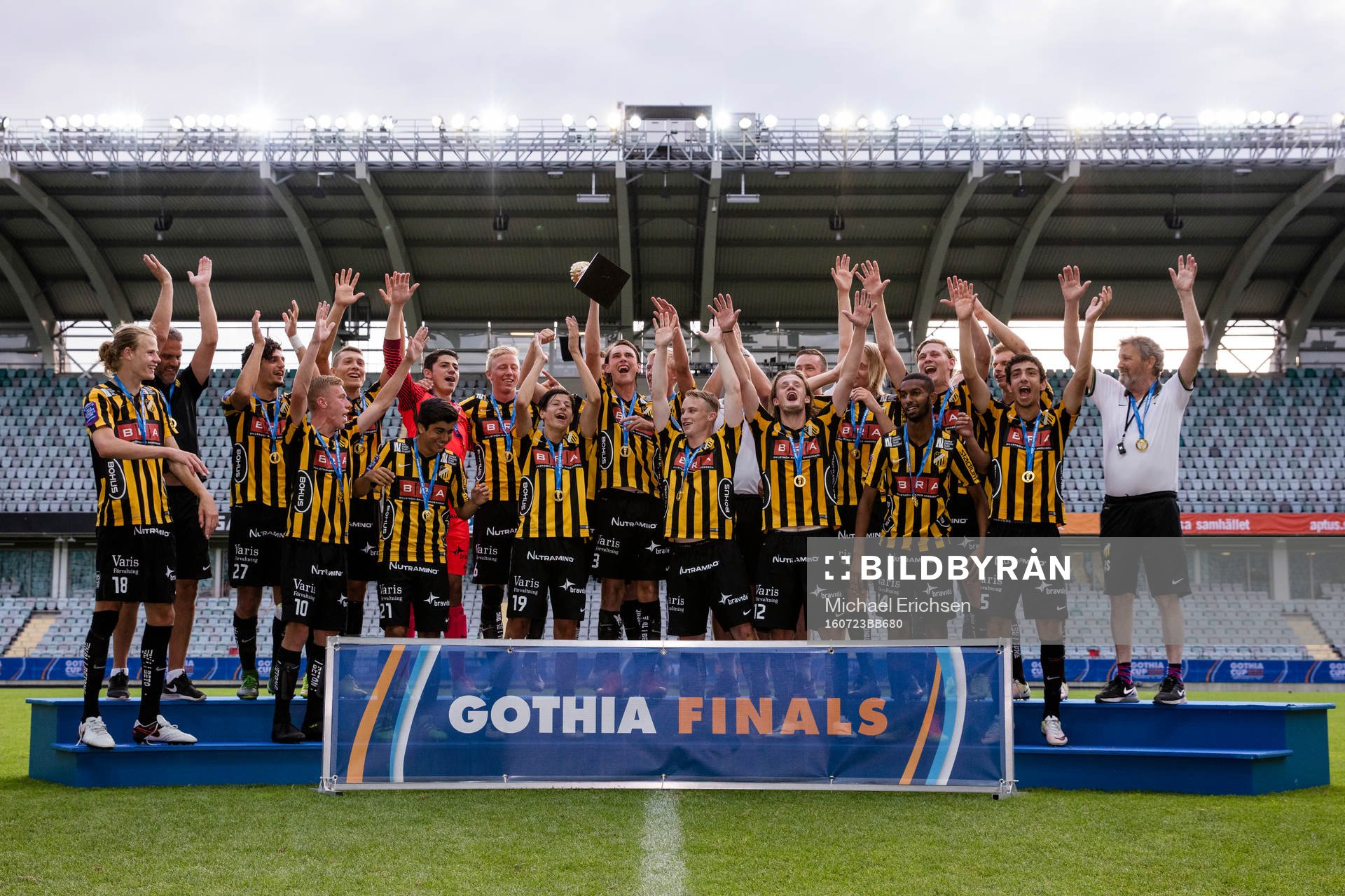 Häcken jubel med guldpokalen