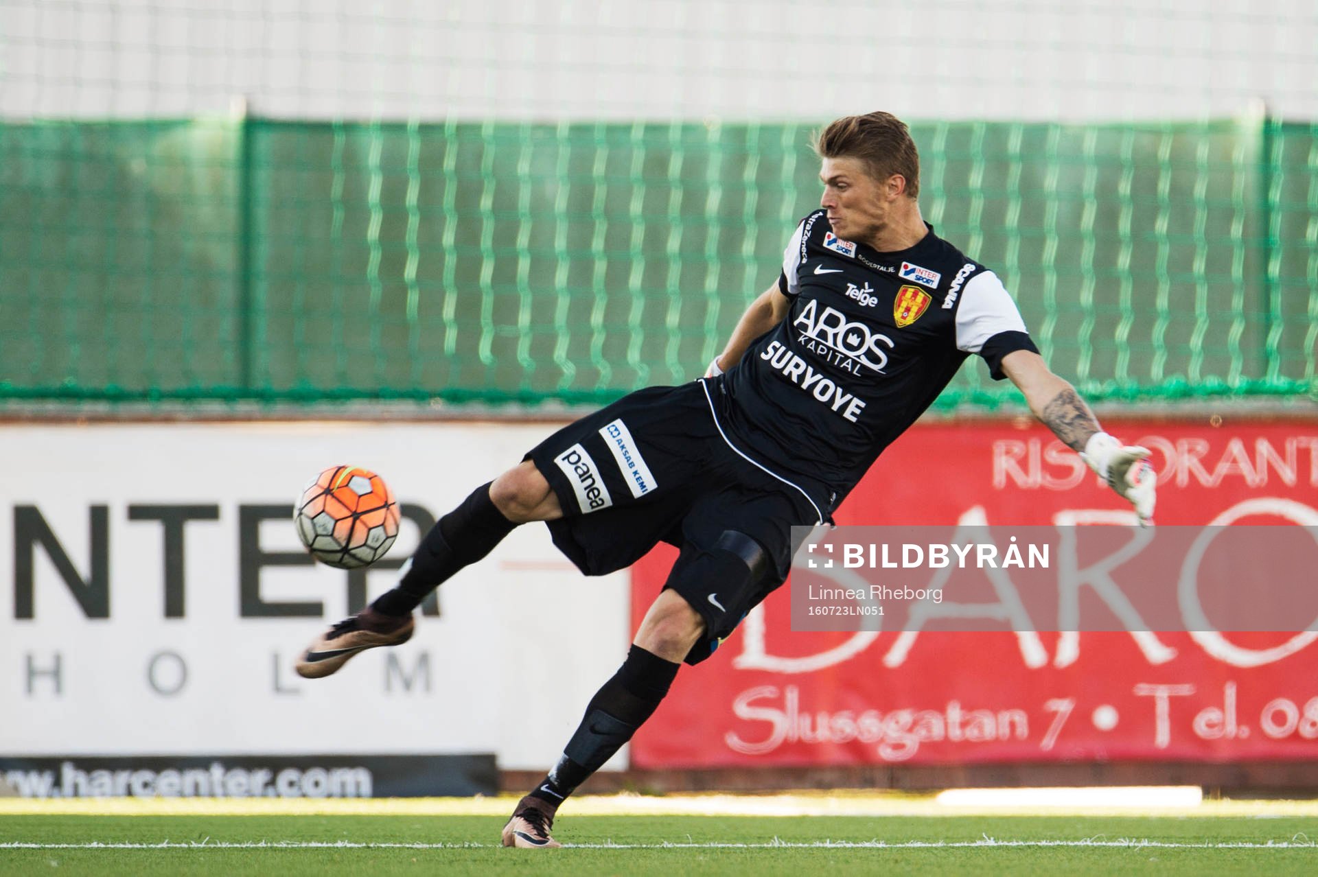Syrianskas målvakt Hampus Elgan