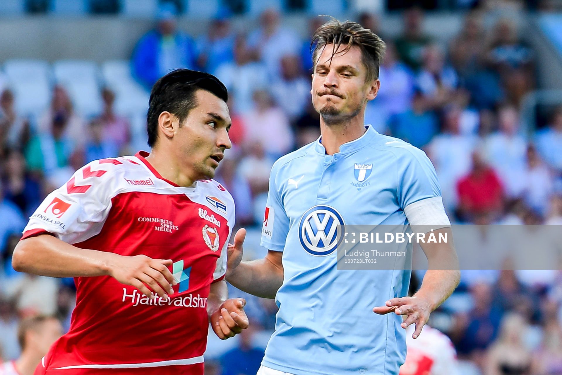Kalmars Emin Nouri och Malmö FFs Markus Rosenberg