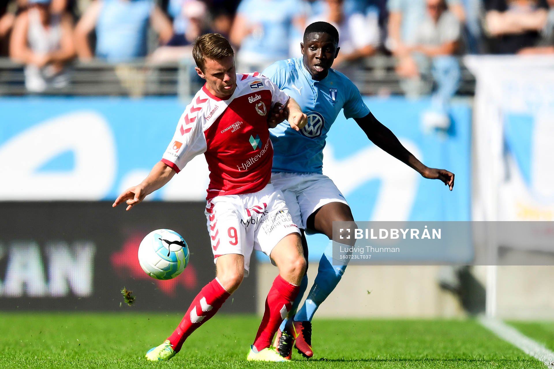 Kalmars Måns Söderqvist och Malmö FFs Pa Konate