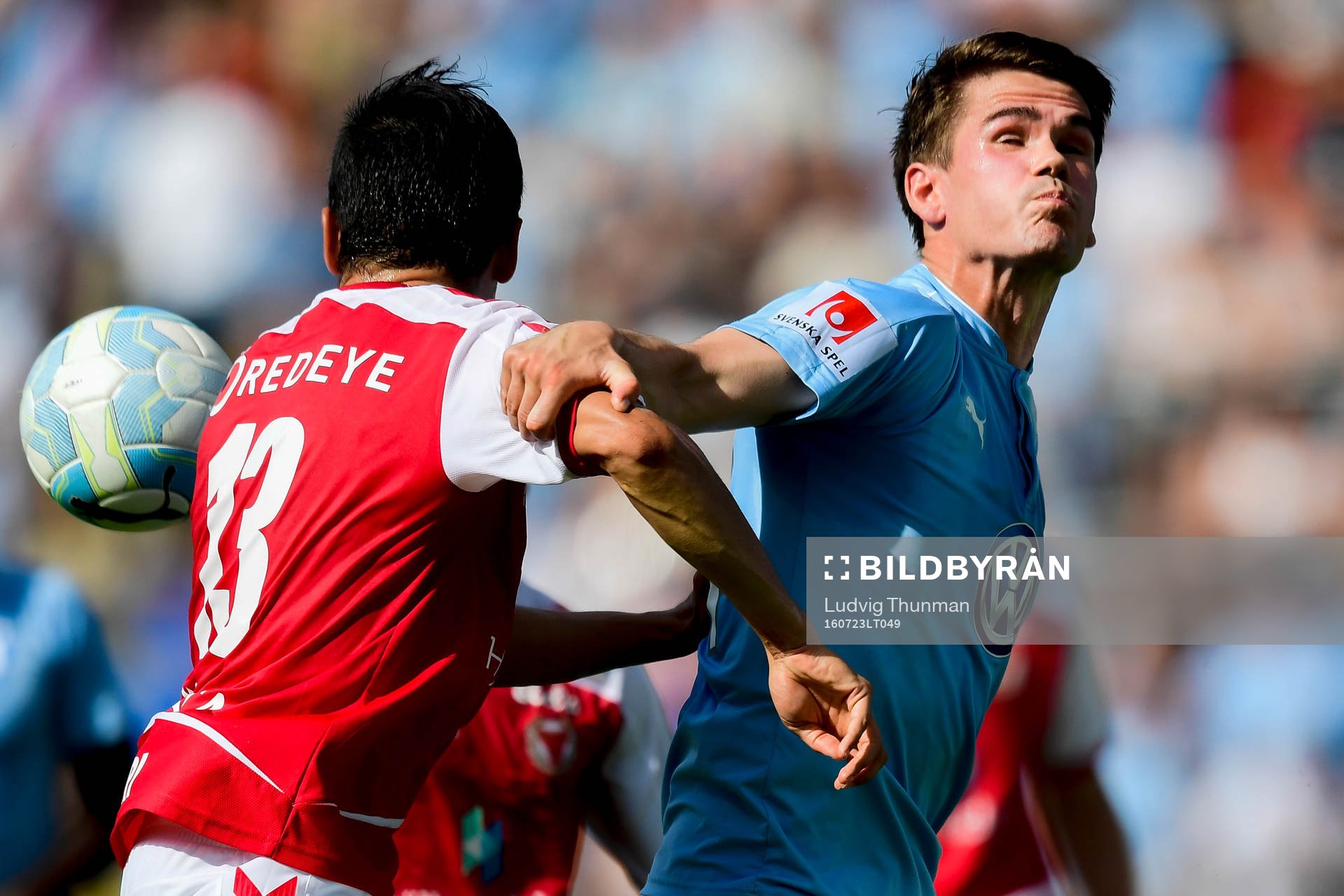 Kalmars Emin Nouri och Malmö FFs Vidar Örn Kjartansson