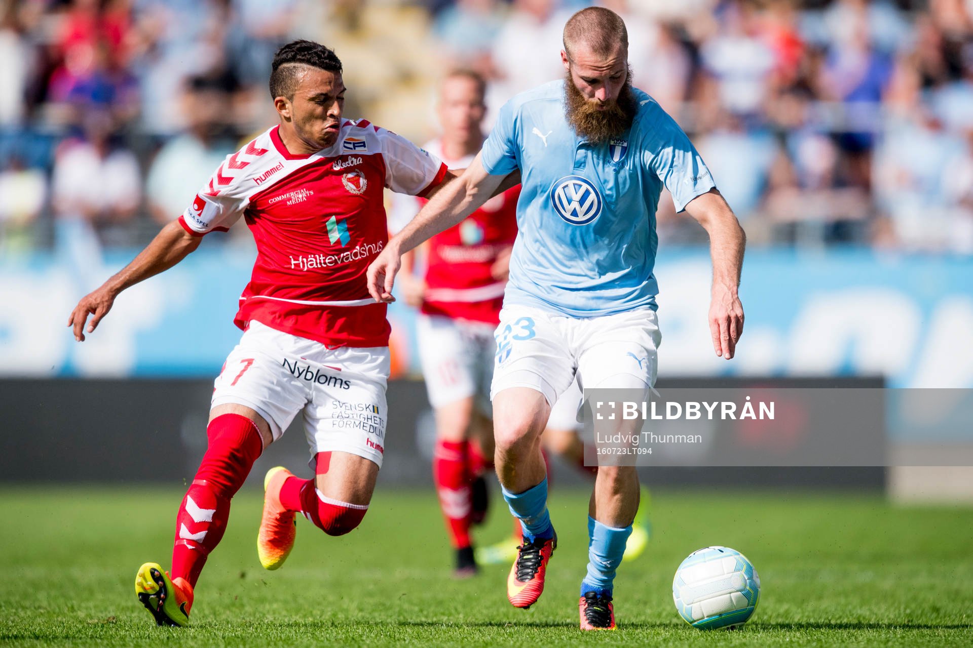 Kalmars Ismael Silva Lima och Malmö FFs Jo Inge Berget