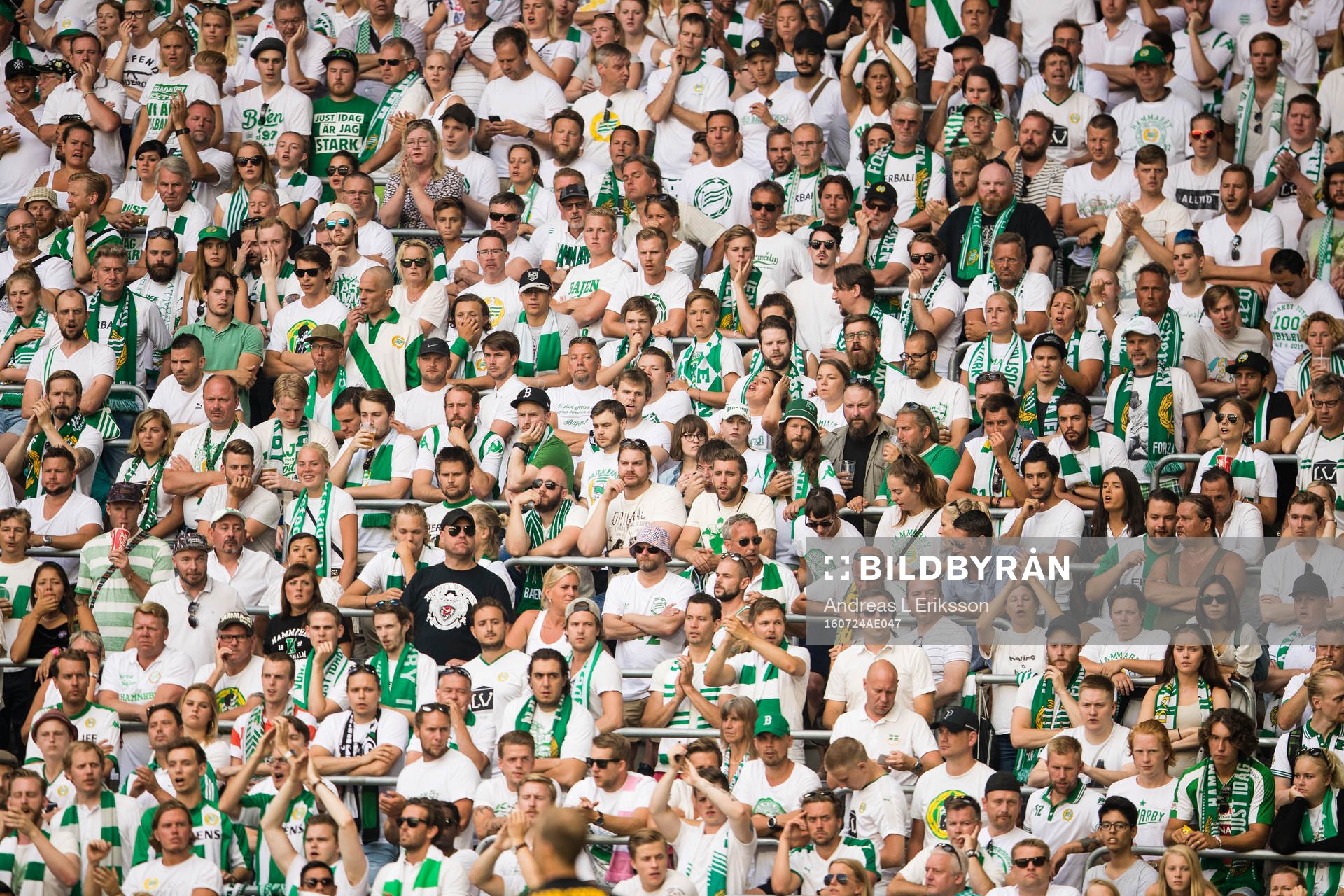 Hammarbys supportrare följer spelet