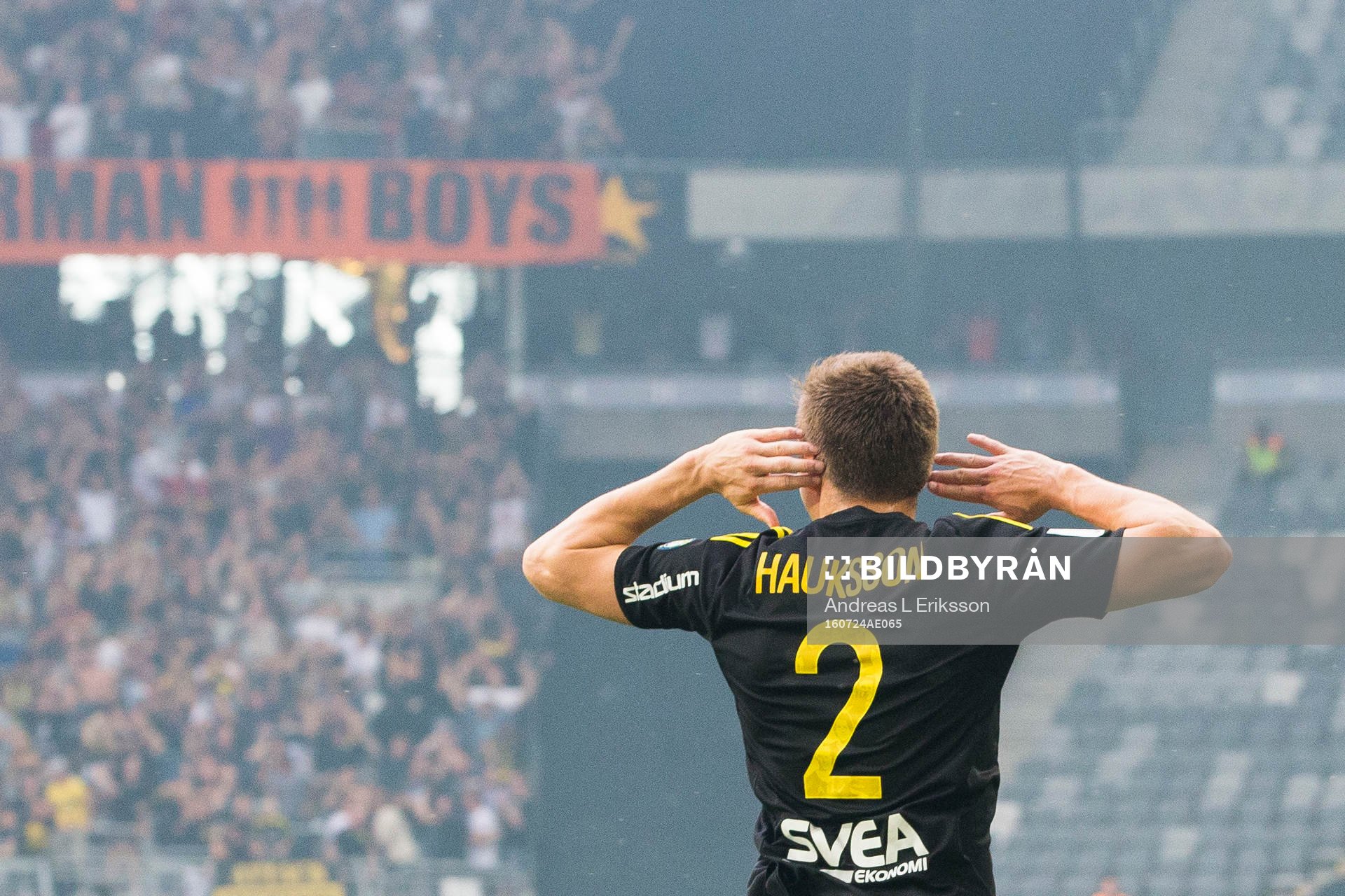 s Haukur Heidar Hauksson jublar