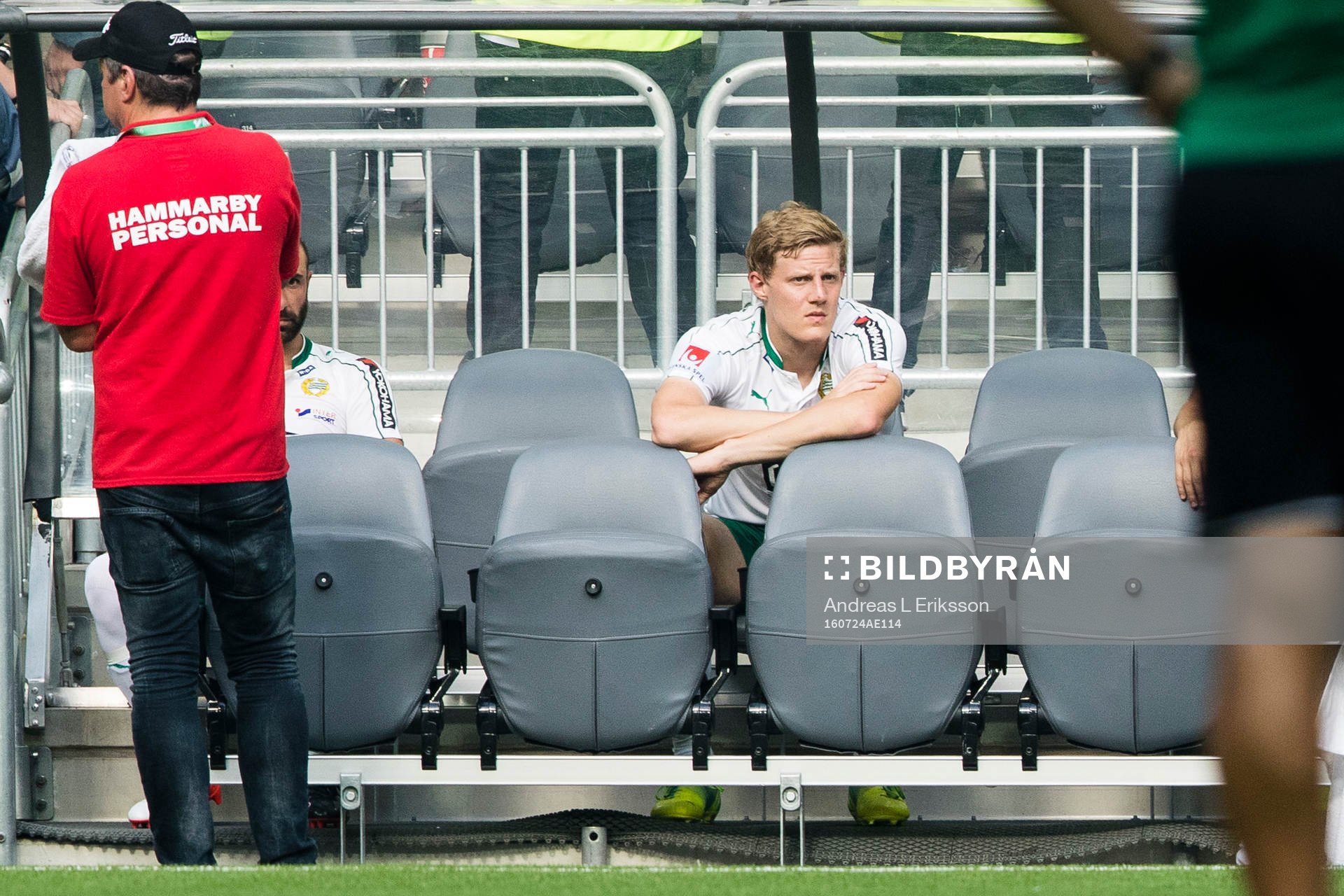 Hammarbys Lars Saetra ser deppig ut
