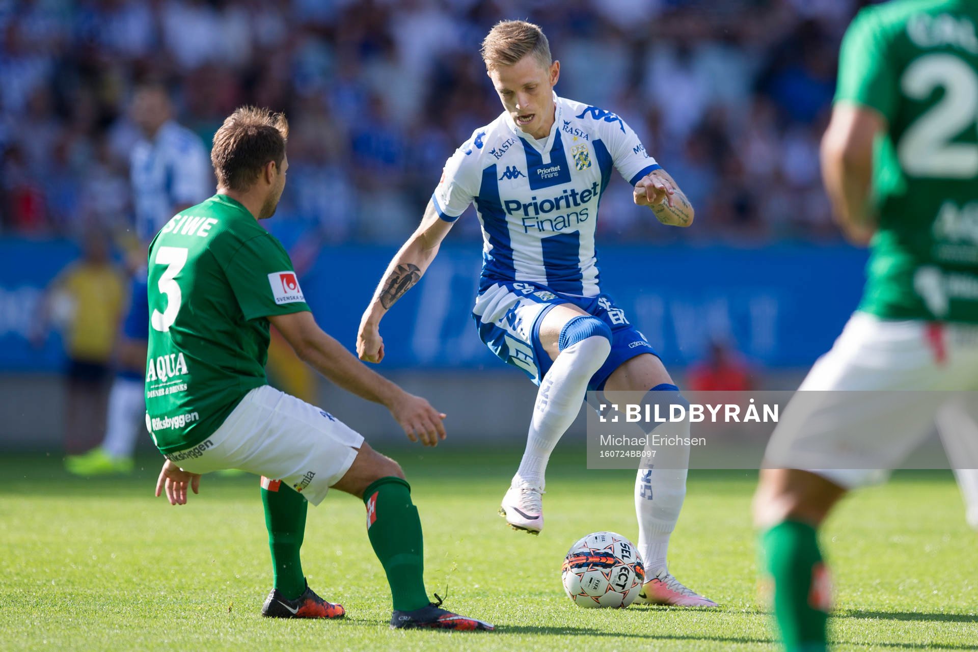 IFK Göteborgs Sören Rieks mot Jönköpings Tom Siwe