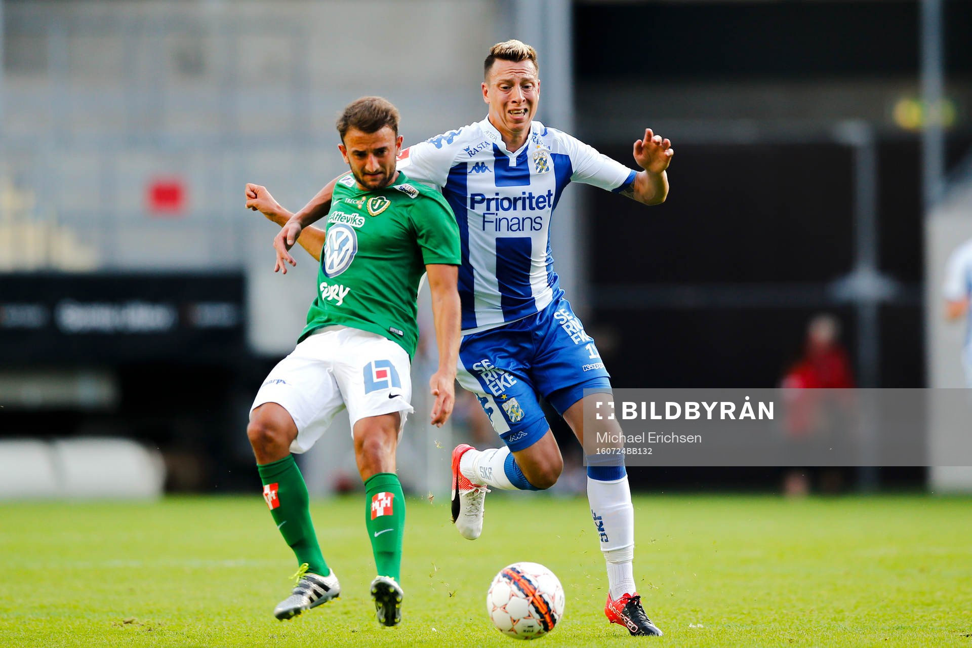 Jönköpings Robert Gojani och IFK Göteborgs Martin