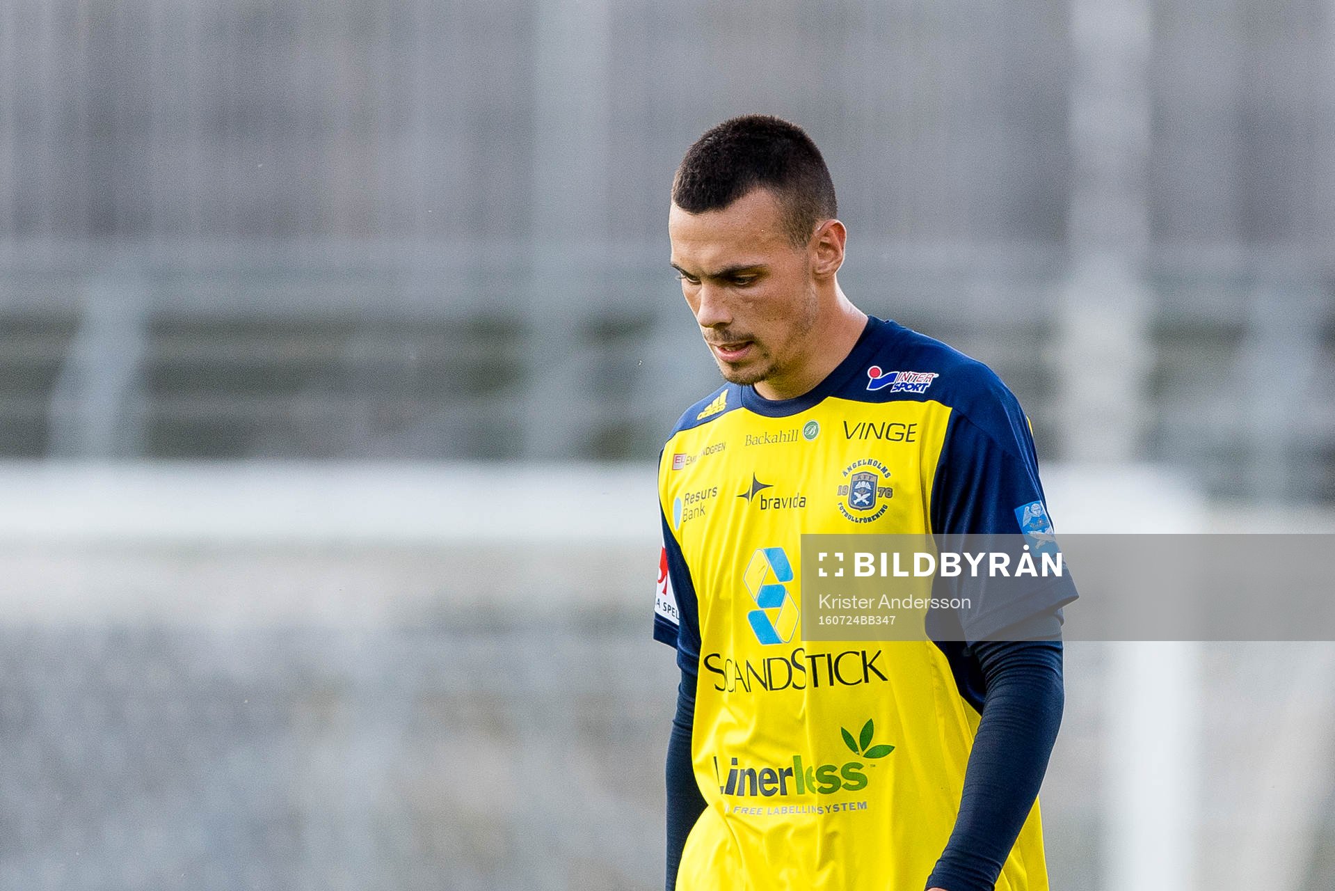 Ängelholms Dennis Stojanovic Fredin deppar