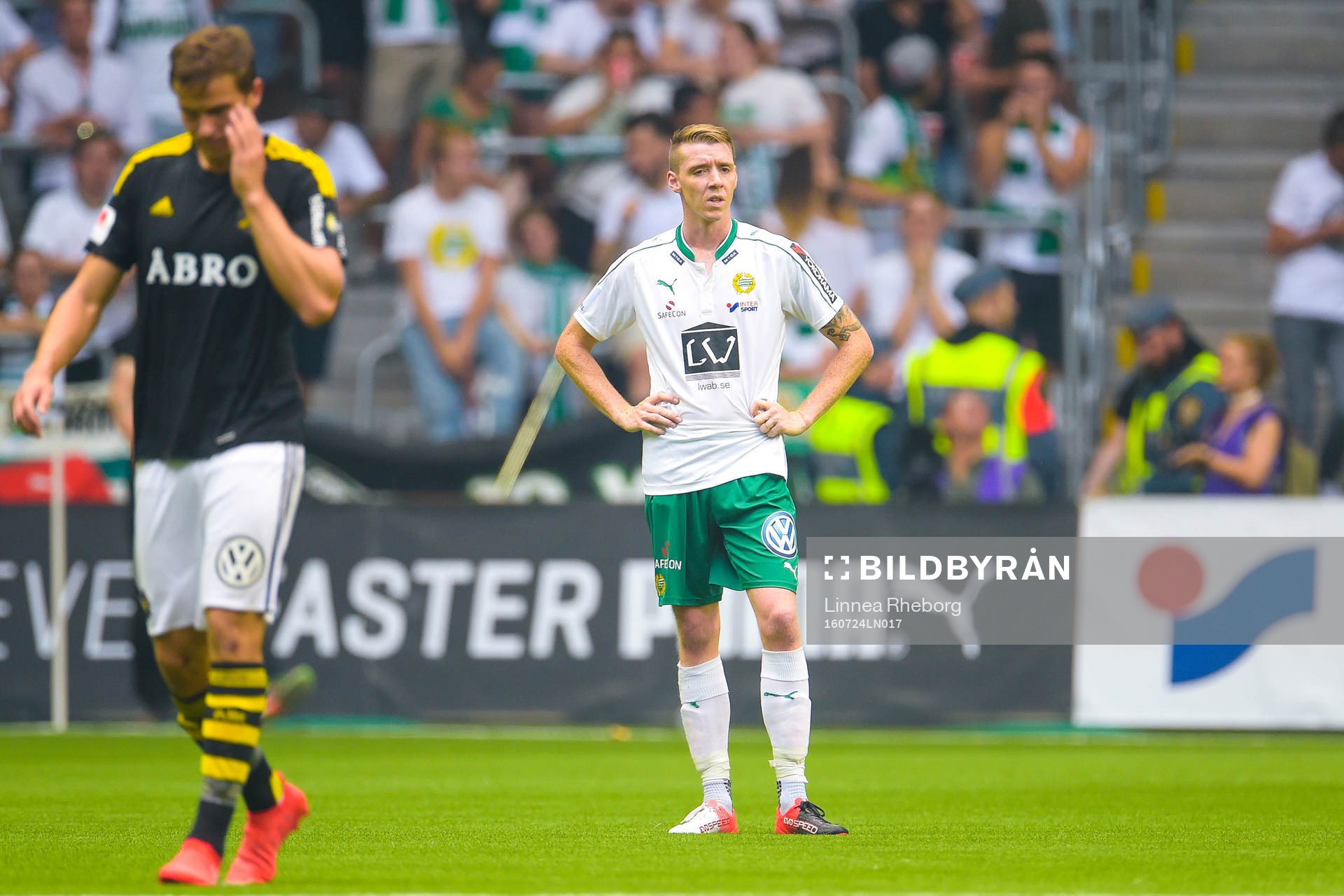 Hammarbys Birkir Már Saevarsson deppar