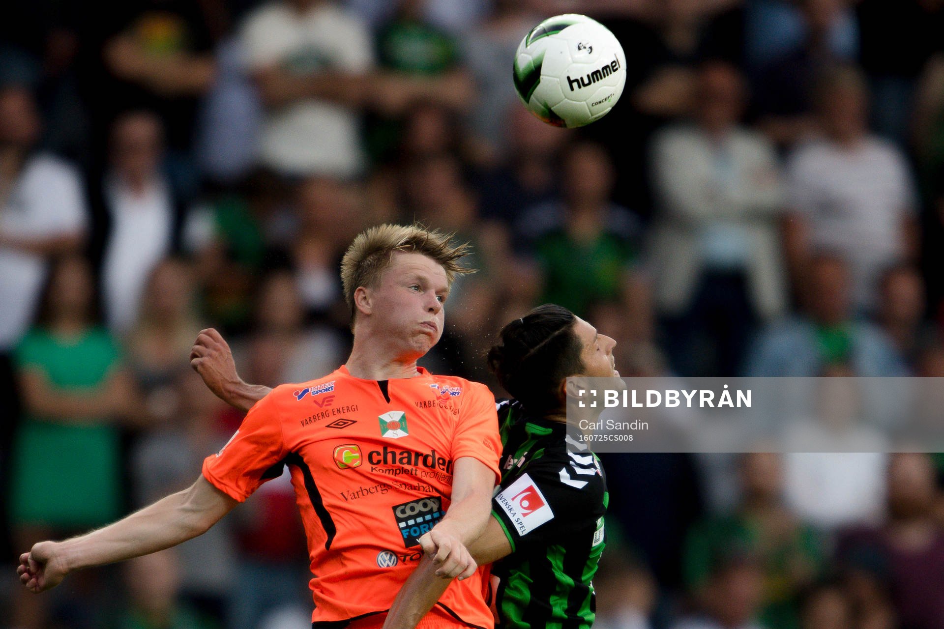 Varbergs Anton Liljenbäck och GAIS Luka Mijaljevic