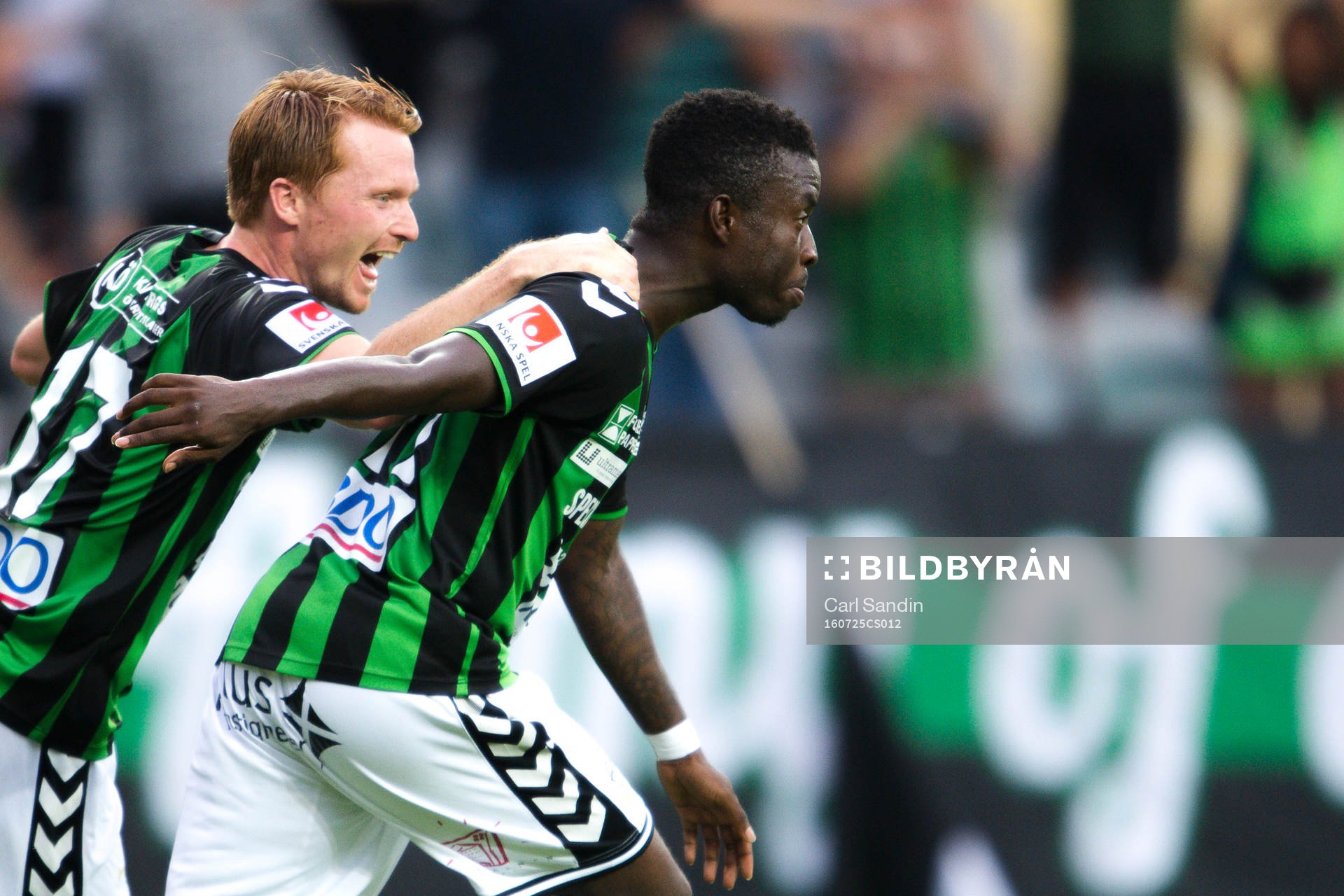 GAIS Kieron Cadogan och Dan Keat jublar