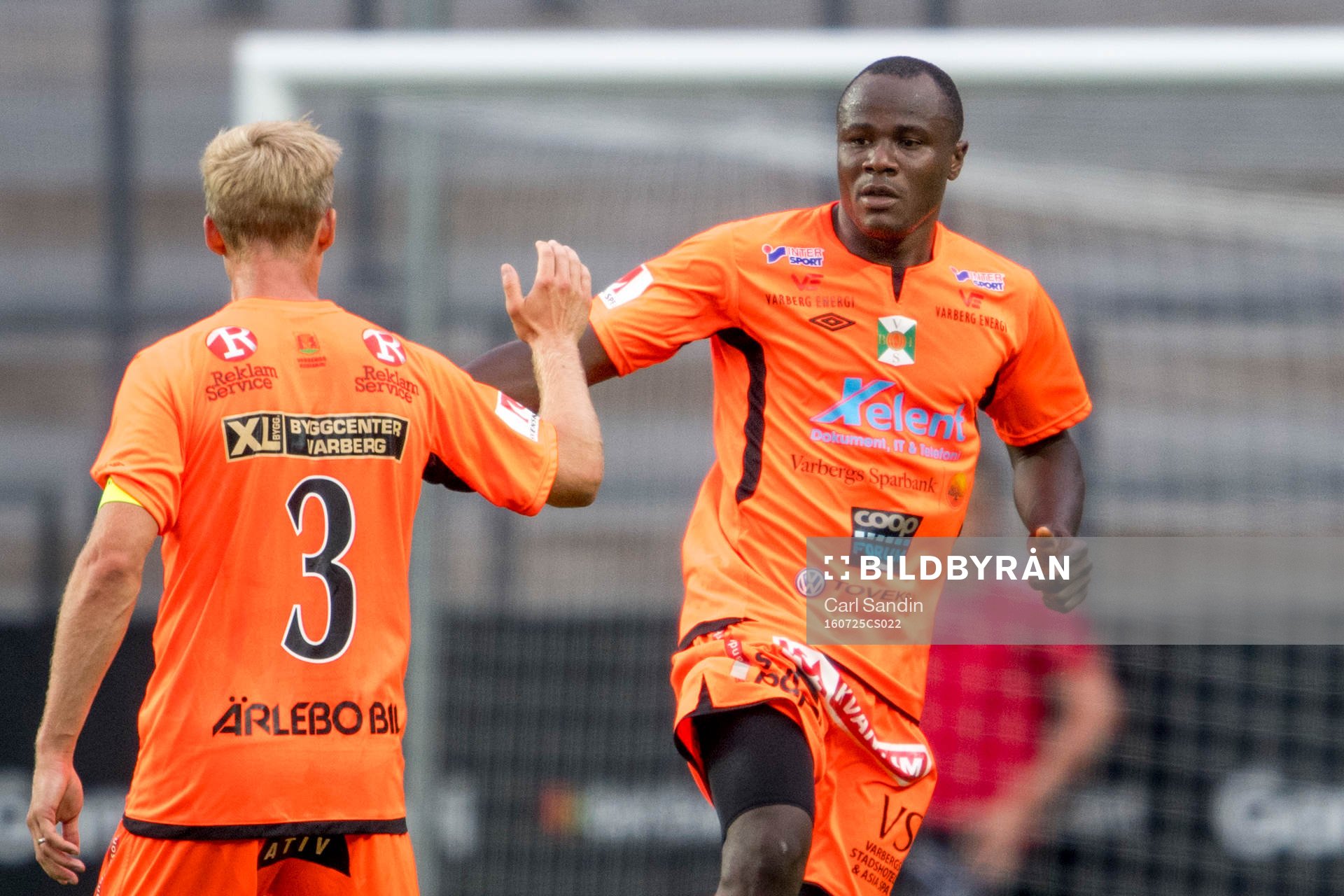 Varbergs Nsima Peter jublar