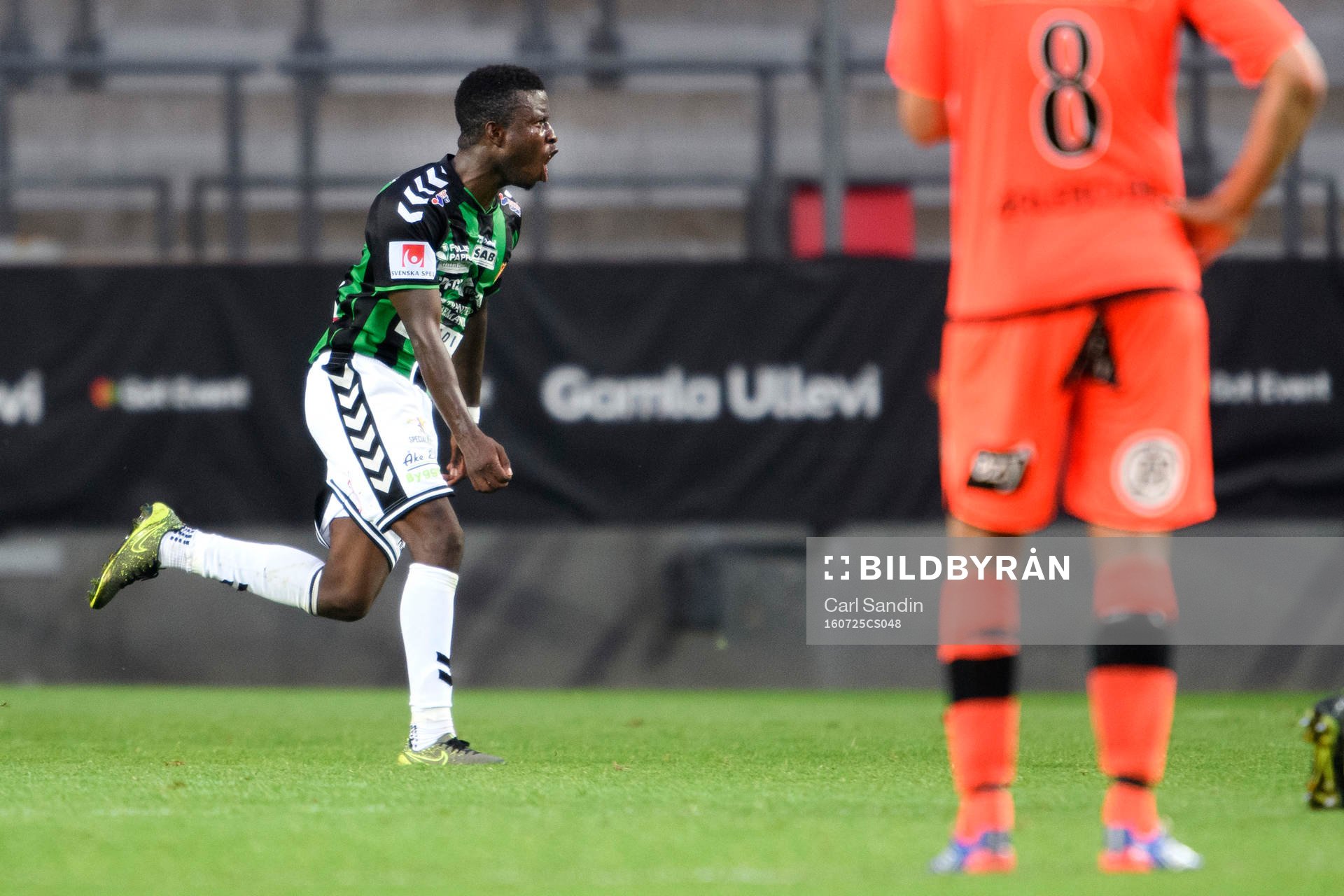 GAIS Kieron Cadogan jublar