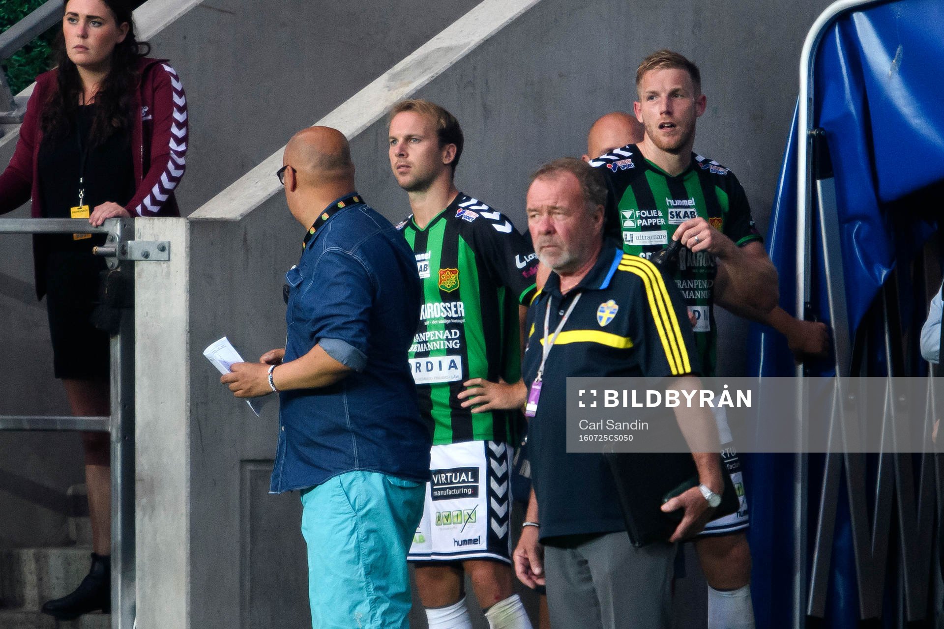 GAIS Craig Henderson och Steven Old vid sidan av planen i