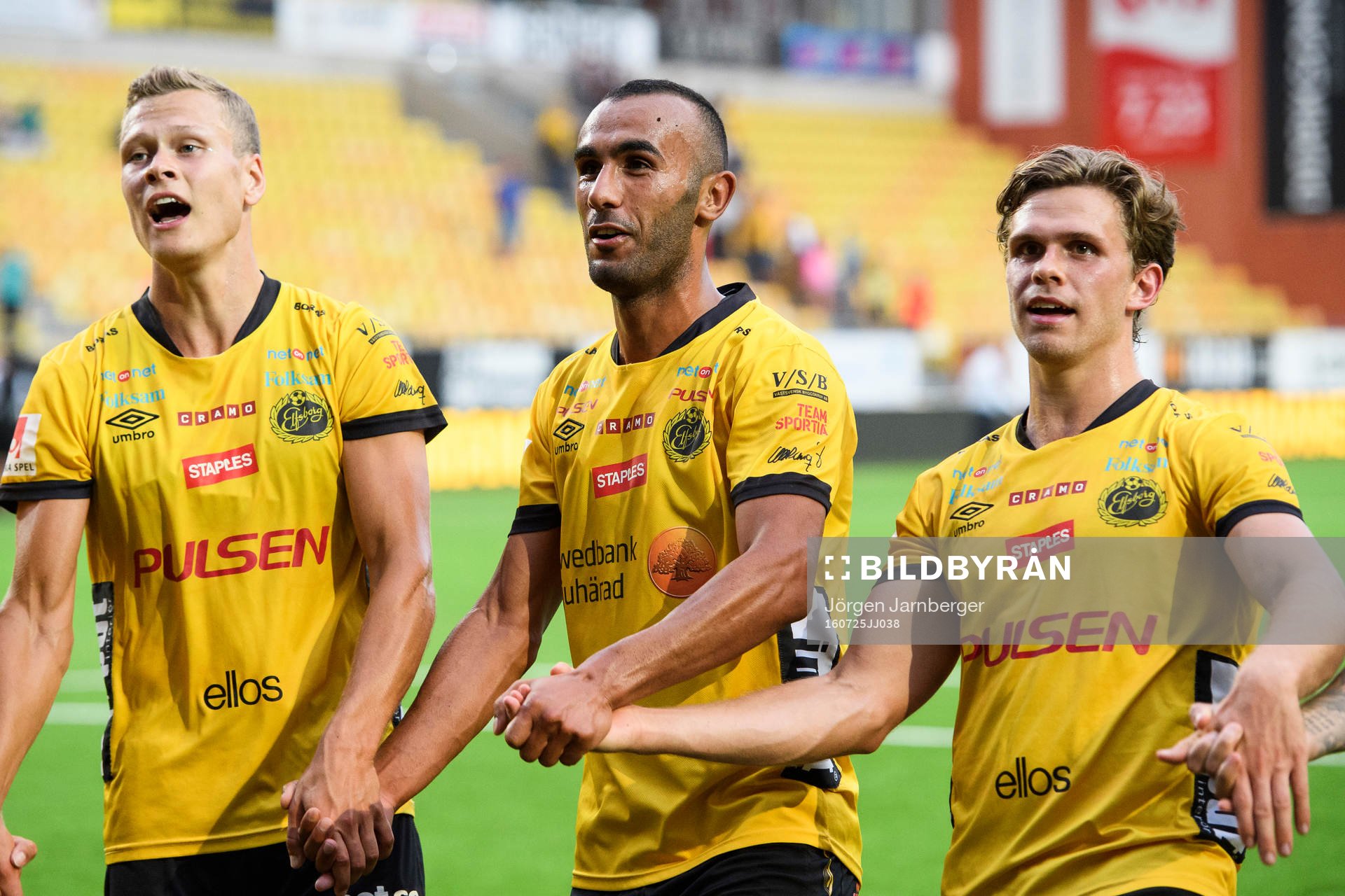 Elfsborgs Viktor Claesson , Issam Jebali och Jesper Manns
