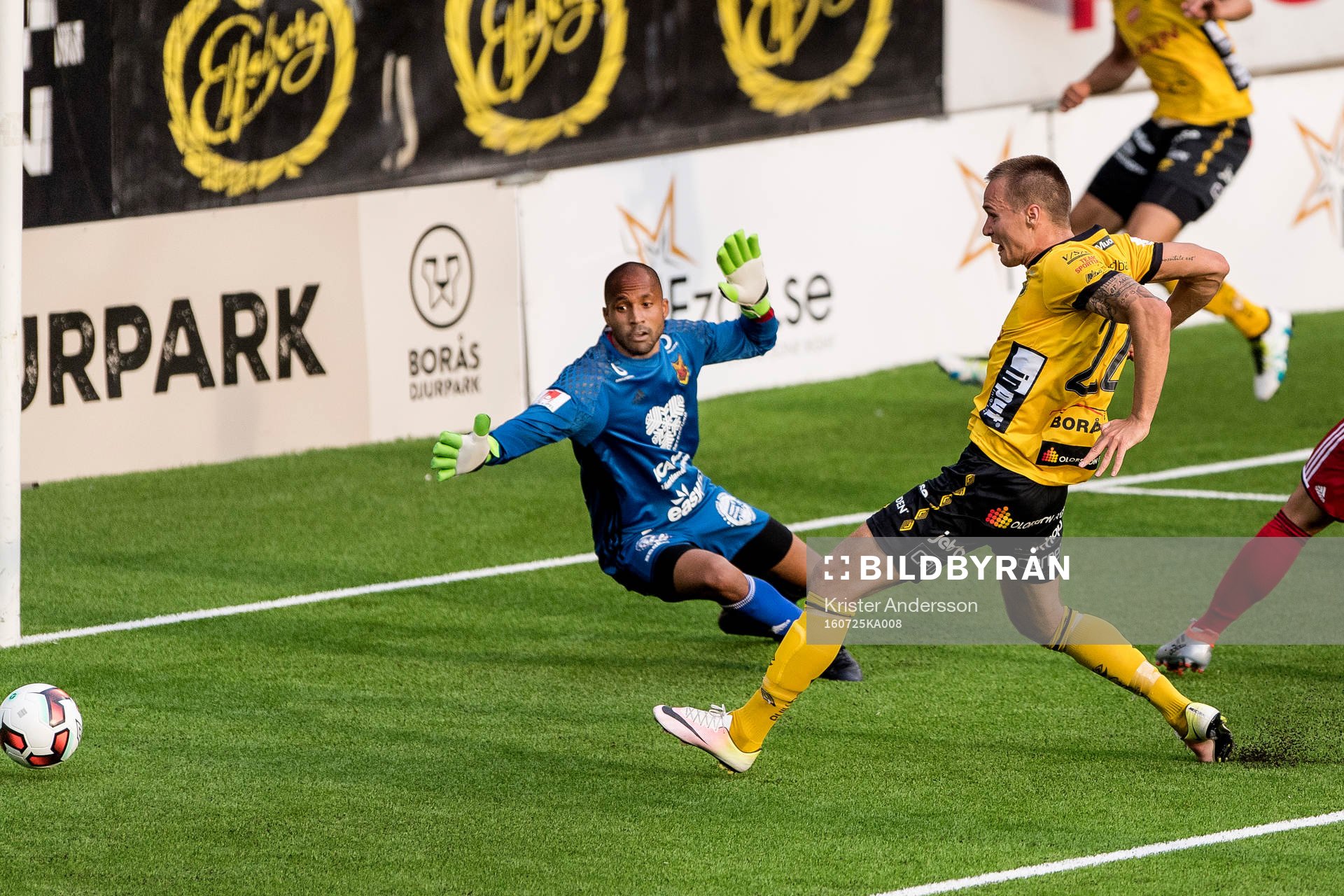 Elfsborgs Viktor Prodell gör 1-0 och jublar