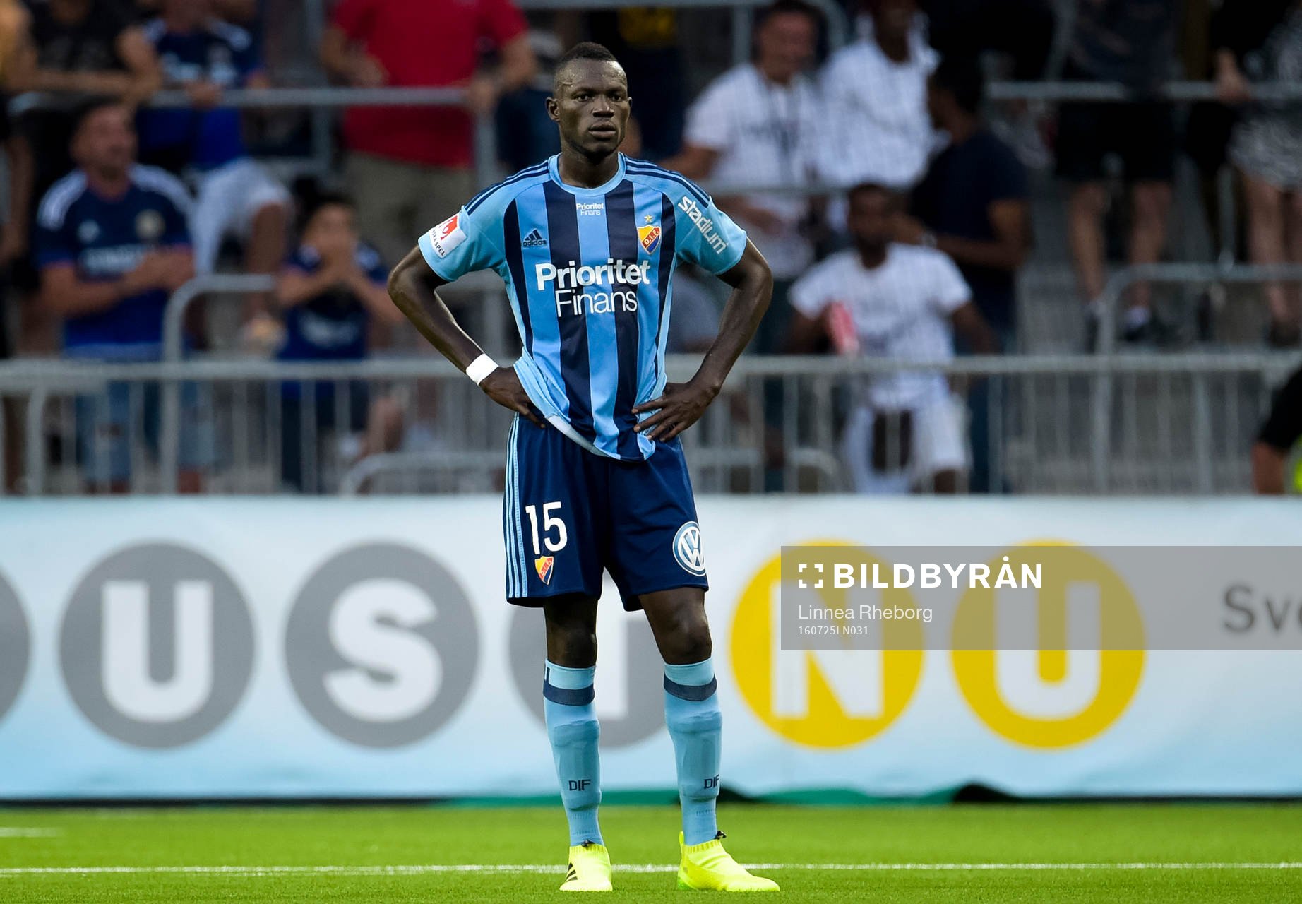 Djurgårdens Omar Colley deppar