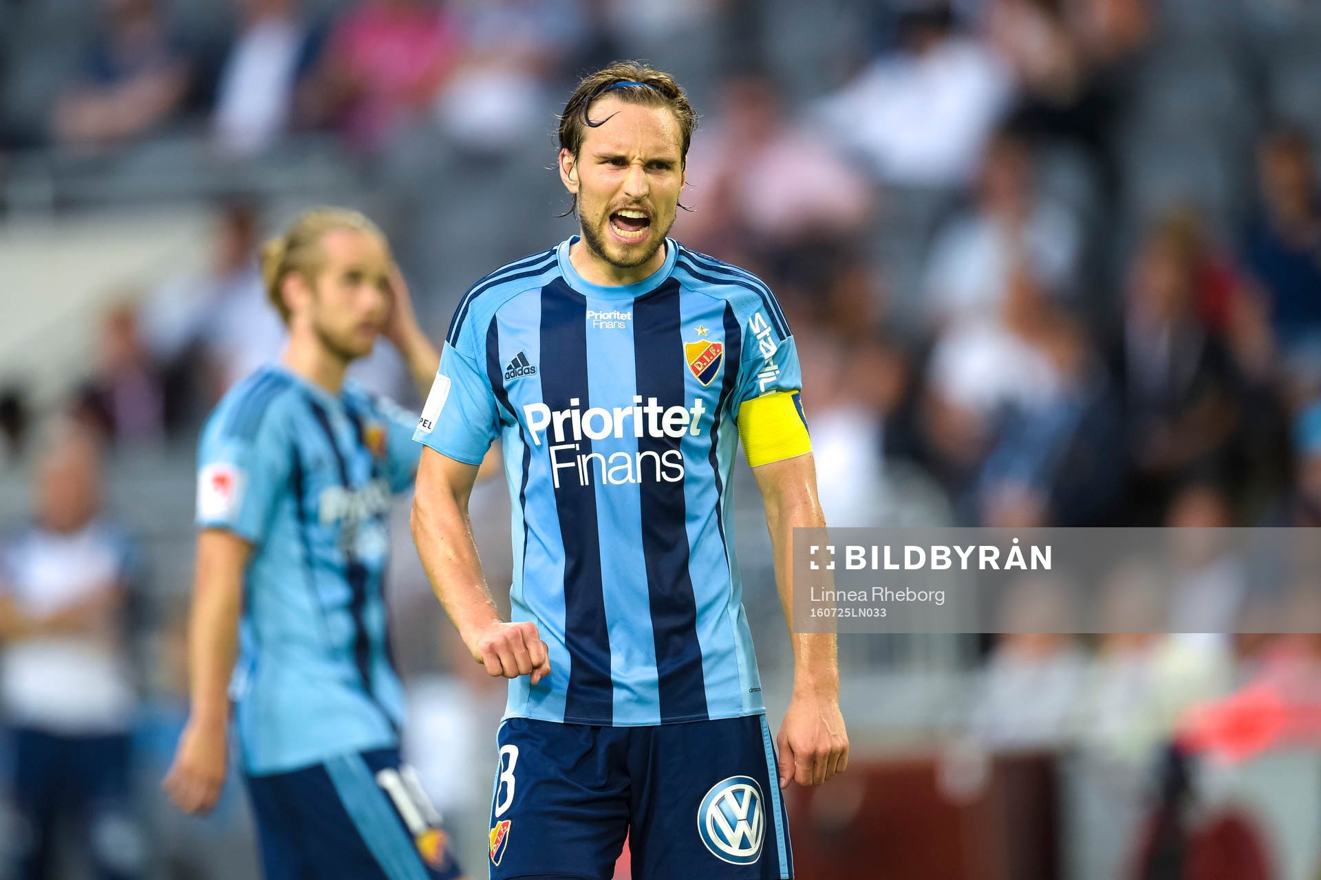 Djurgårdens Kevin Walker reagerar