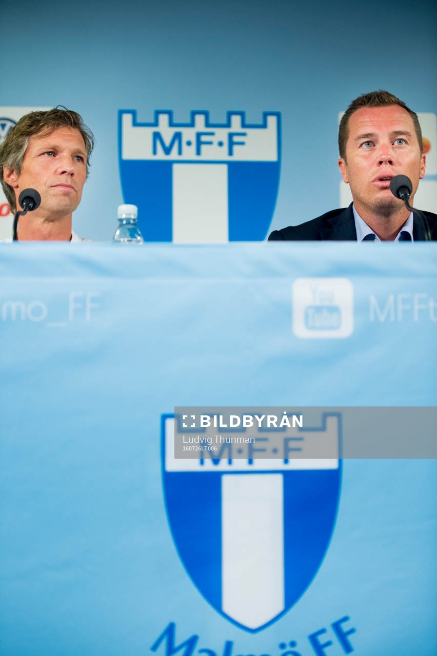Jens Fjellström och sportchef Daniel Andersson när
