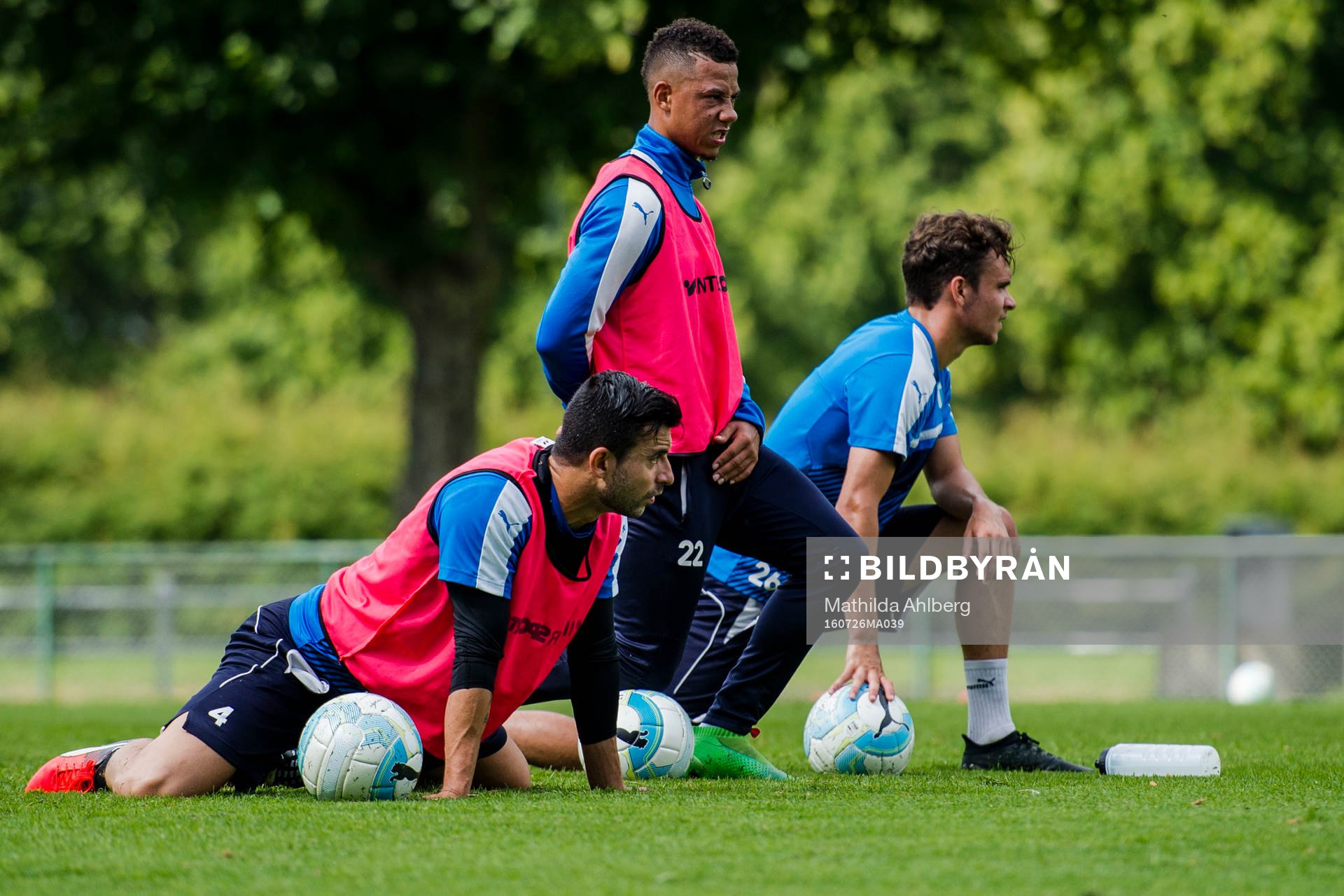 Malmö FFs Behrang Safari, Tobias Sana och Andreas Vindheim
