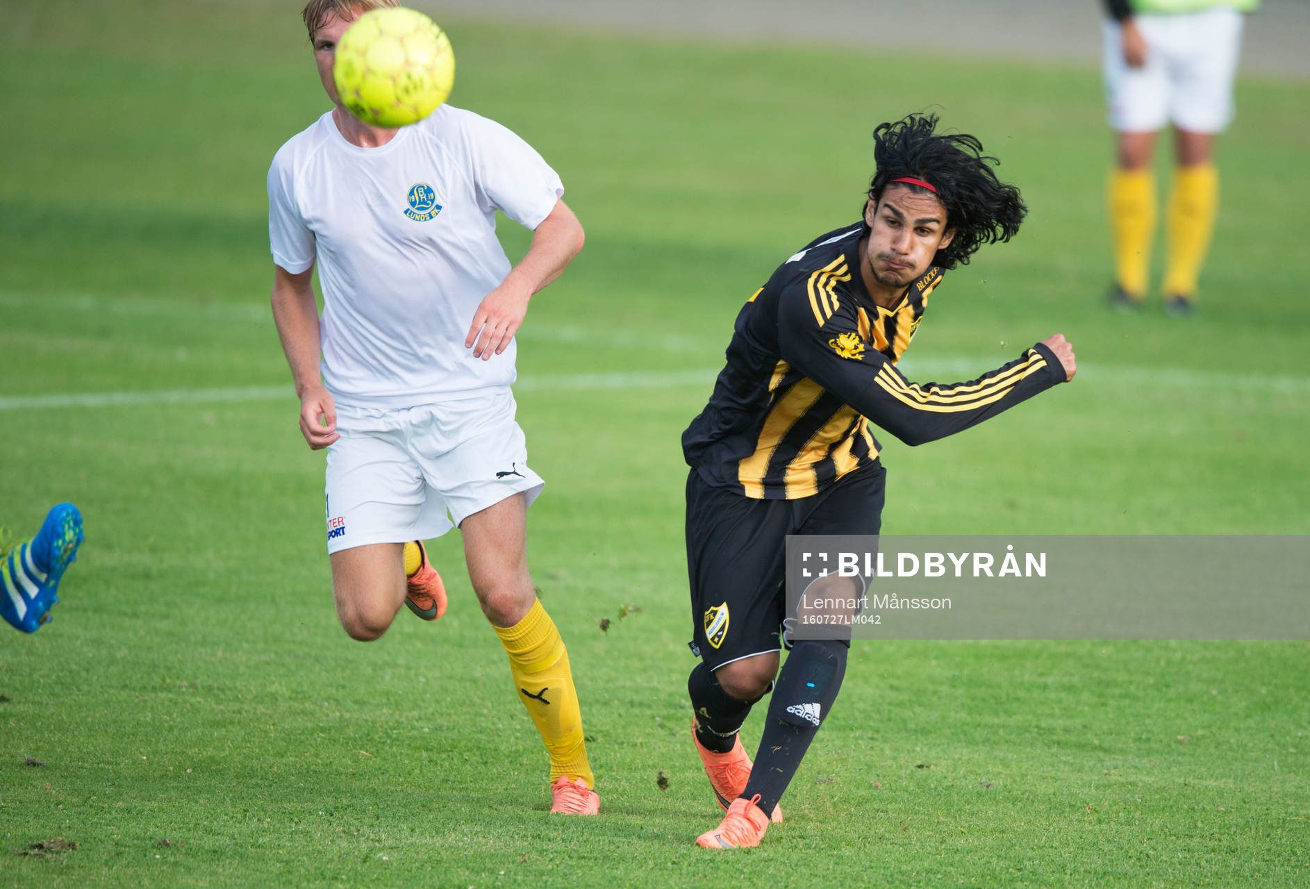 IFK Hässleholms Ameer Naseer i matchen i division 2 mellan