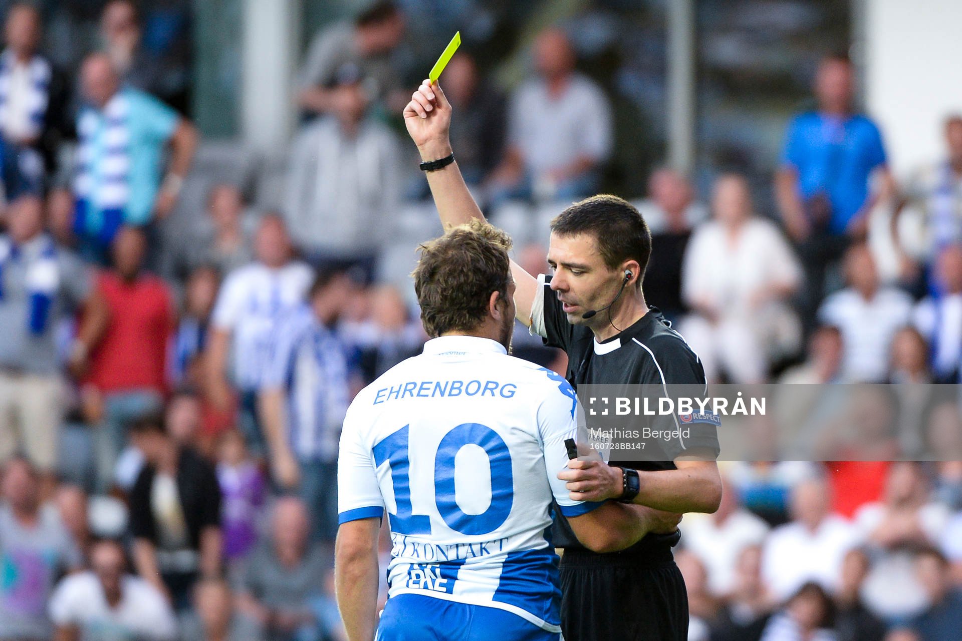 IFK Göteborgs Tobias Hysén får en varning för filmning