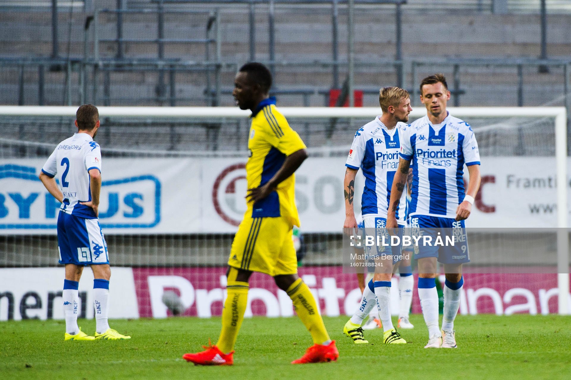 IFK Göteborgs Emil Salomonsson, Sebastian Eriksson och