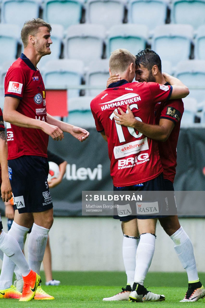 Örgrytes Johan Hammar, Sebastian Ohlsson och målskytten