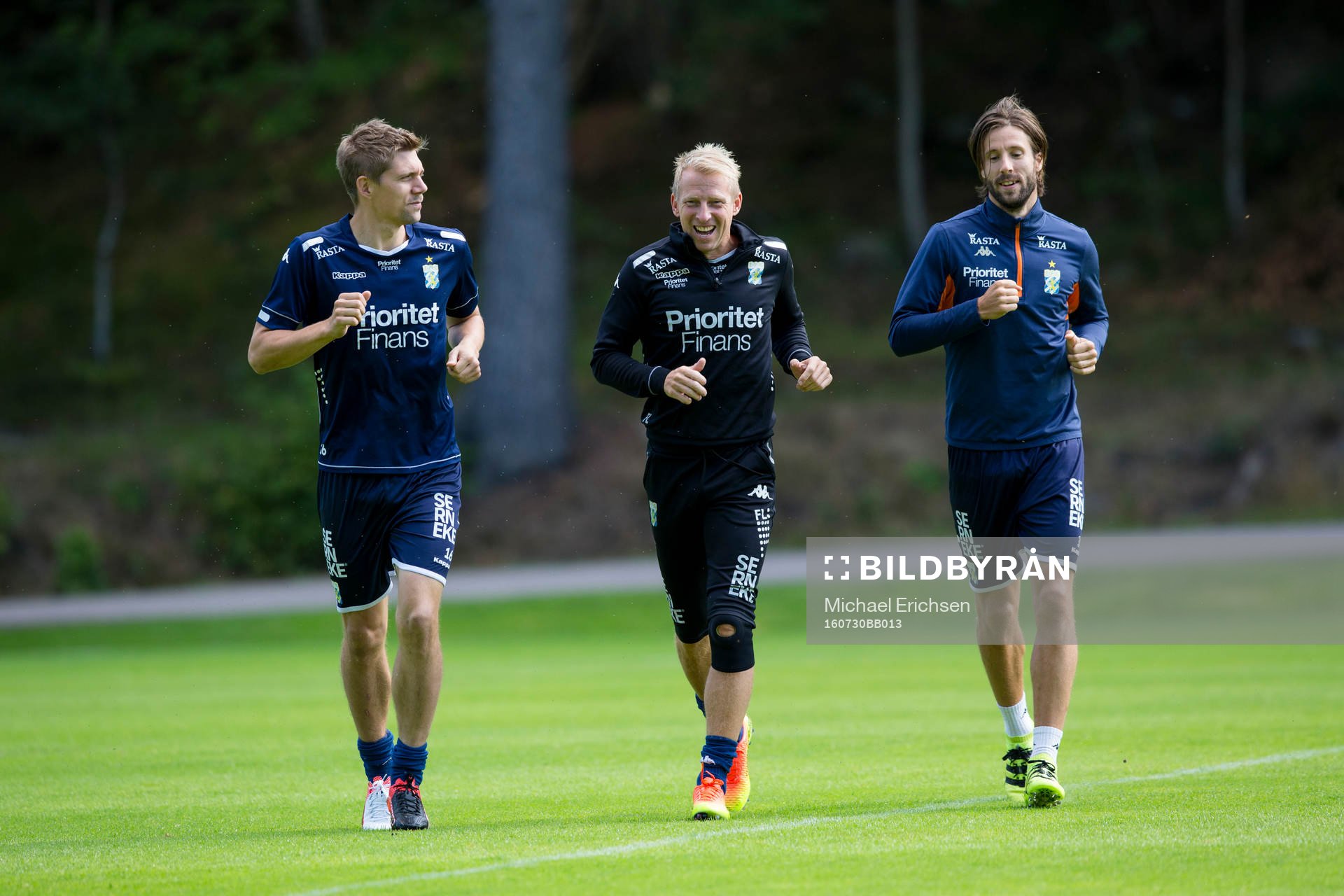 IFK Göteborgs Mikael Boman, sjukgymnast Fredrik Larsson