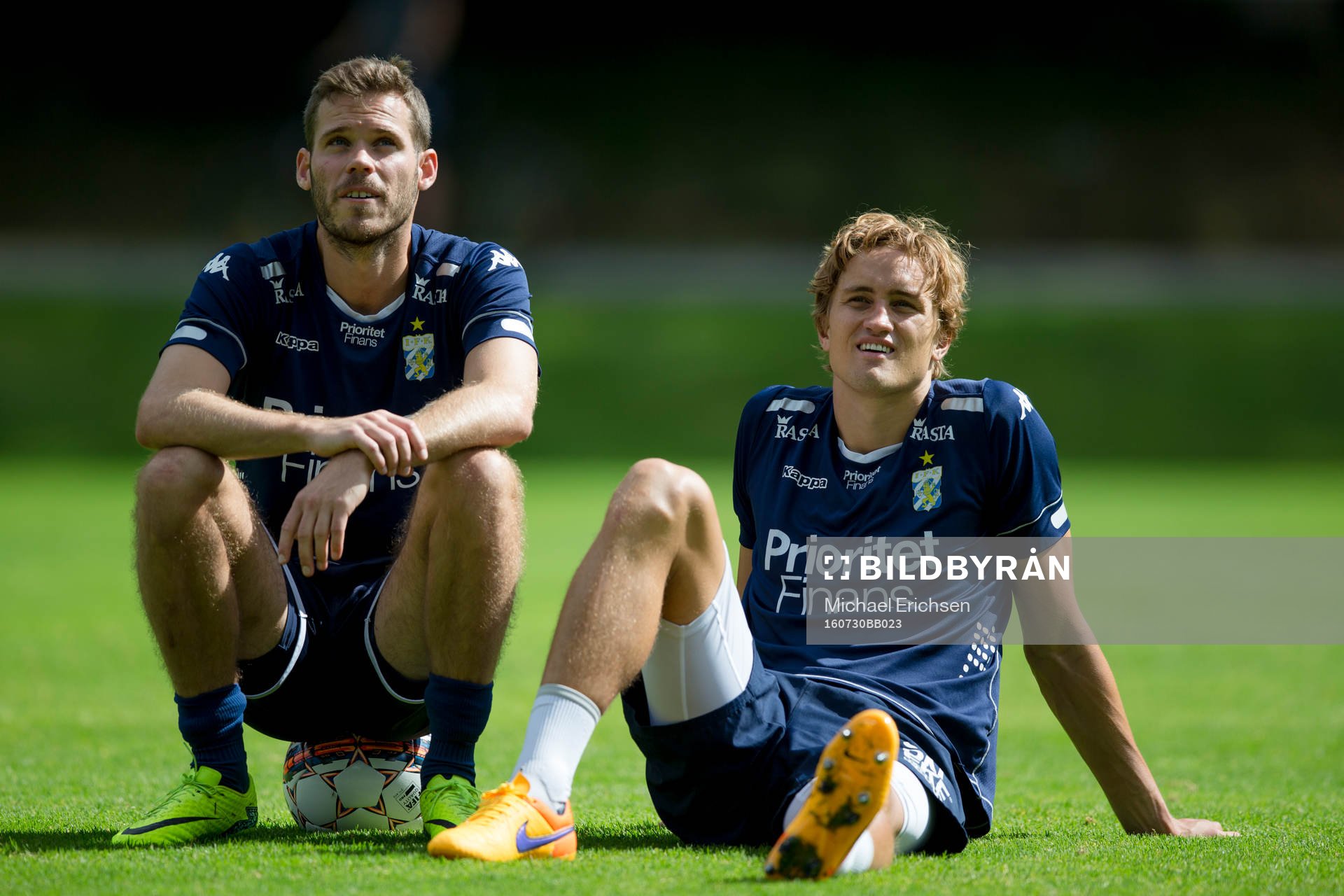 IFK Göteborgs Emil Salomonsson och Thomas Rogne