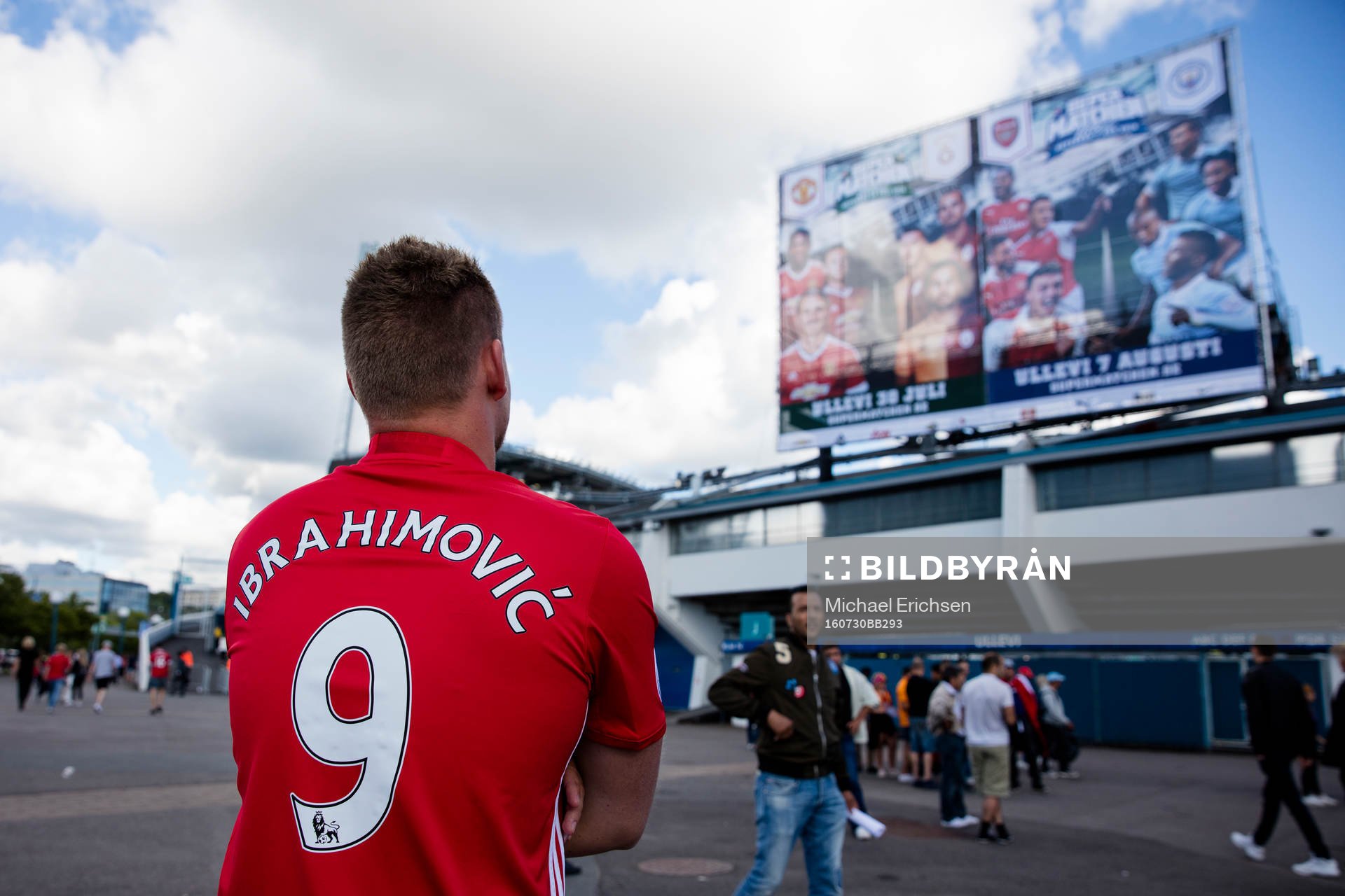 En Manchester United supporter med Zlatan Ibrahimovic