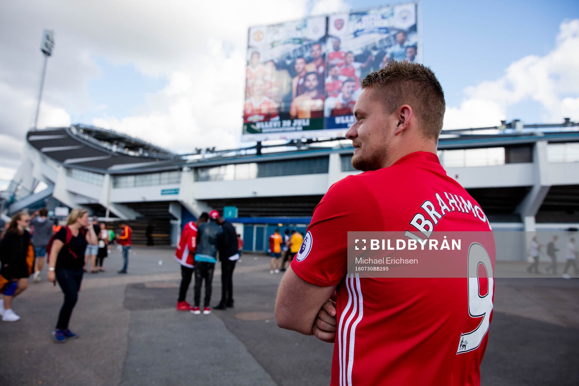 En Manchester United supporter med Zlatan Ibrahimovic