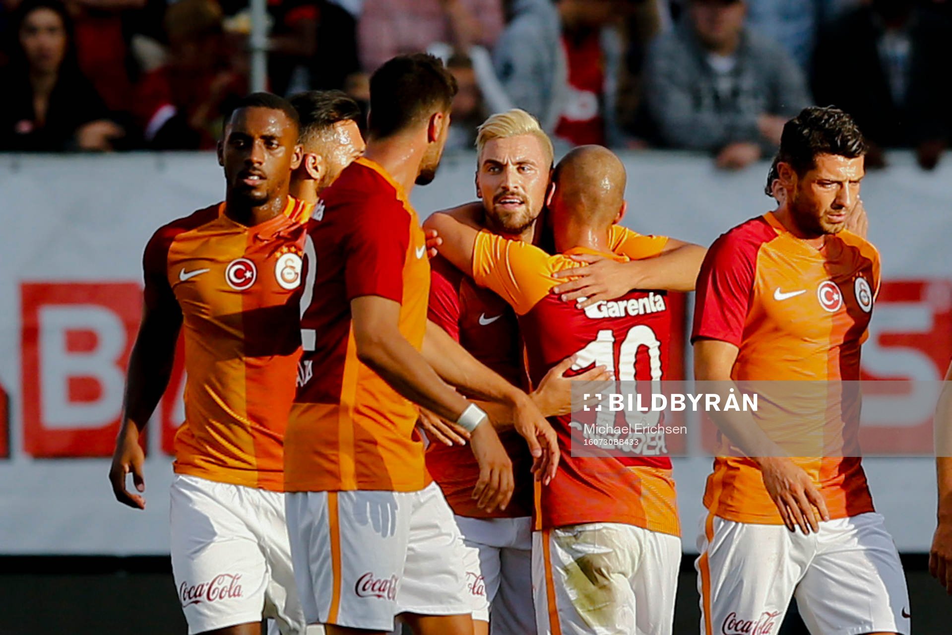 Galatasarays spelare jublar
