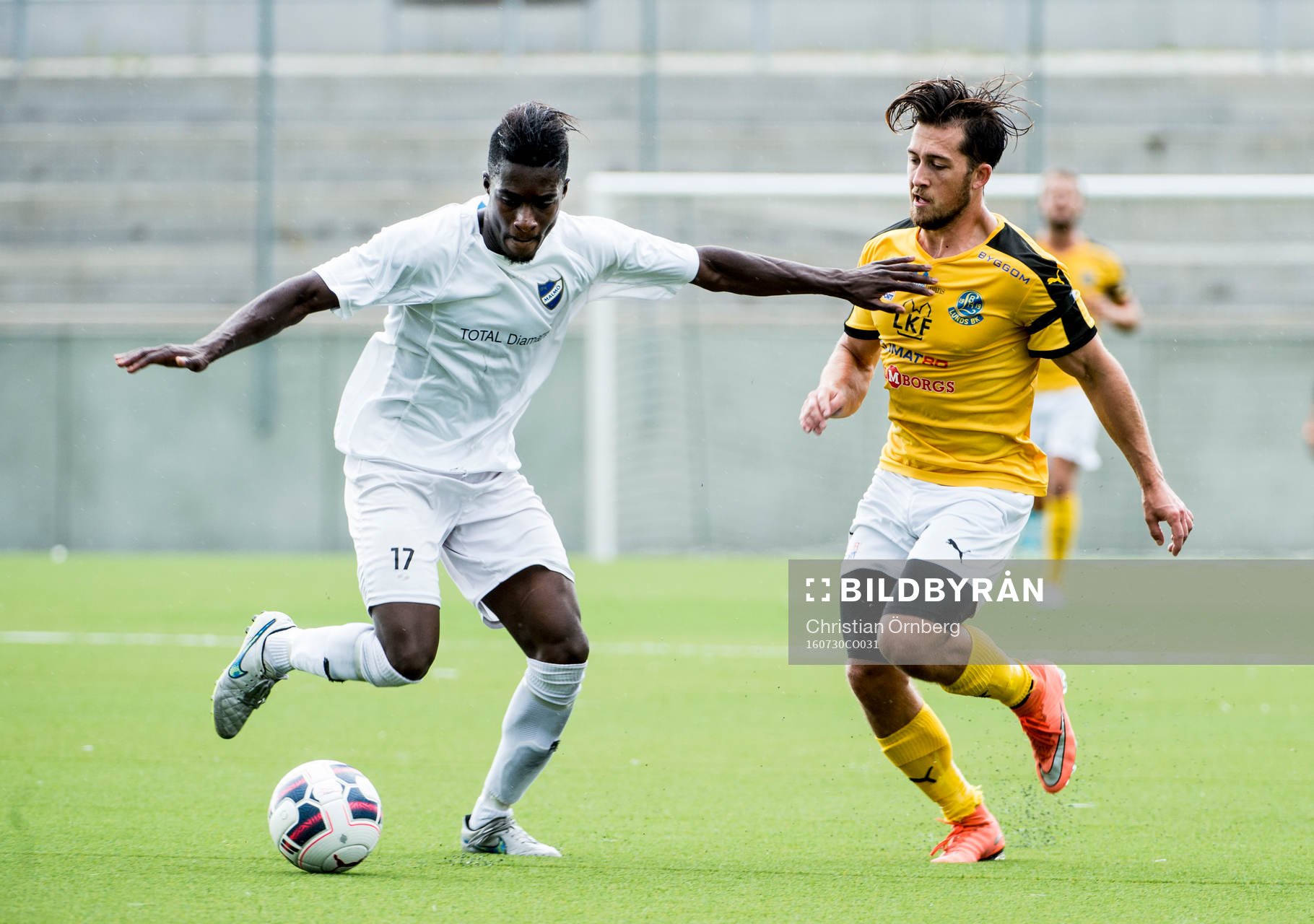 Malmös Francis Mensah mot Lunds Gustav Hillstedt
