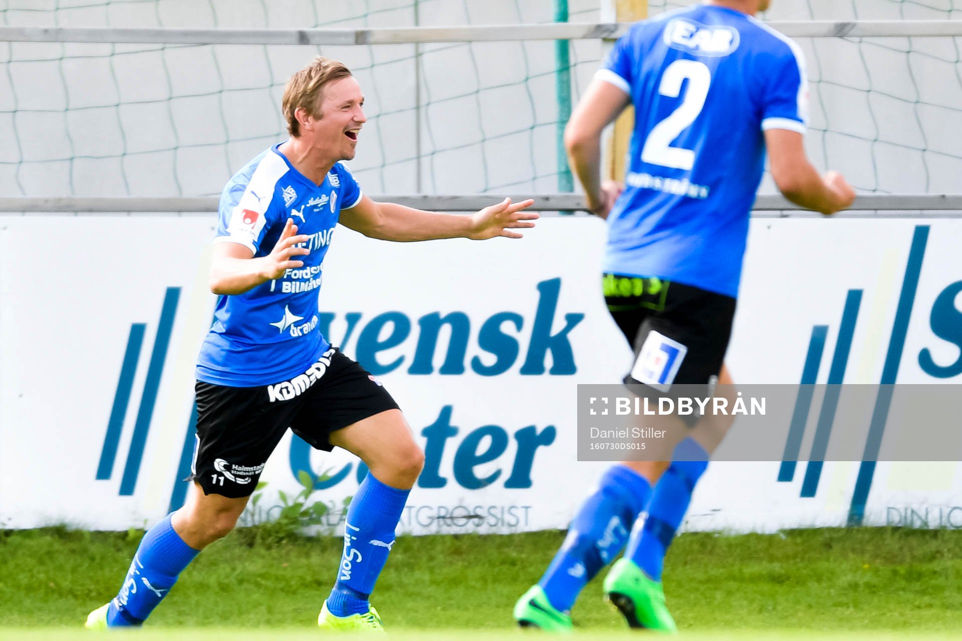 Halmstads Fredrik Olsson jublar