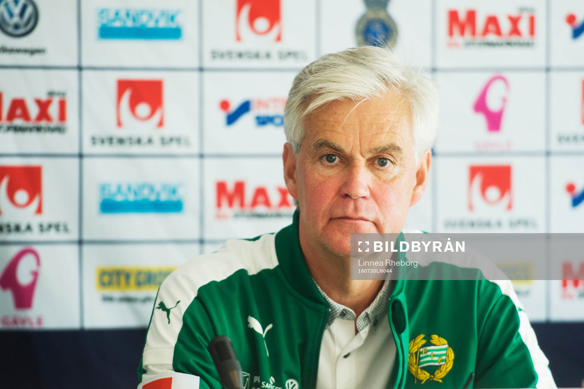 Hammarbys tränare Nanne Bergstrand efter fotbollsmatchen i Allsvenskan mellan Gefle och Hammarby den 30 juli 2016 i Gävle. 