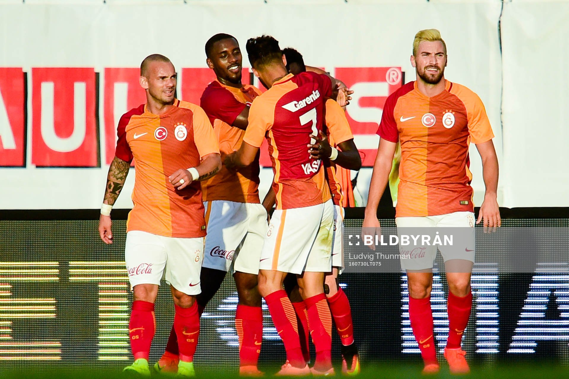 Galatasarays spelare jublar