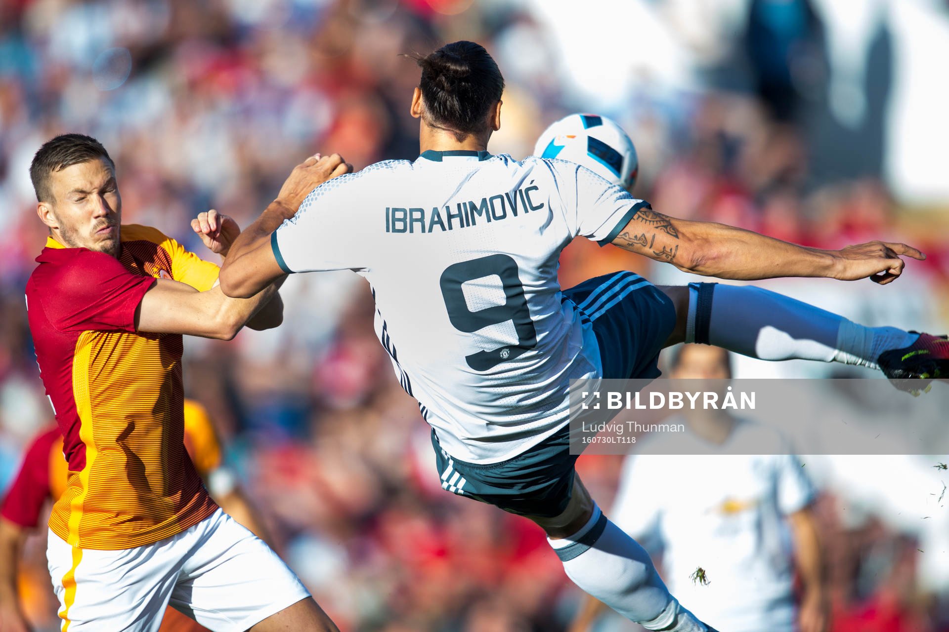 Manchester Uniteds Zlatan Ibrahimovic gör 1-0