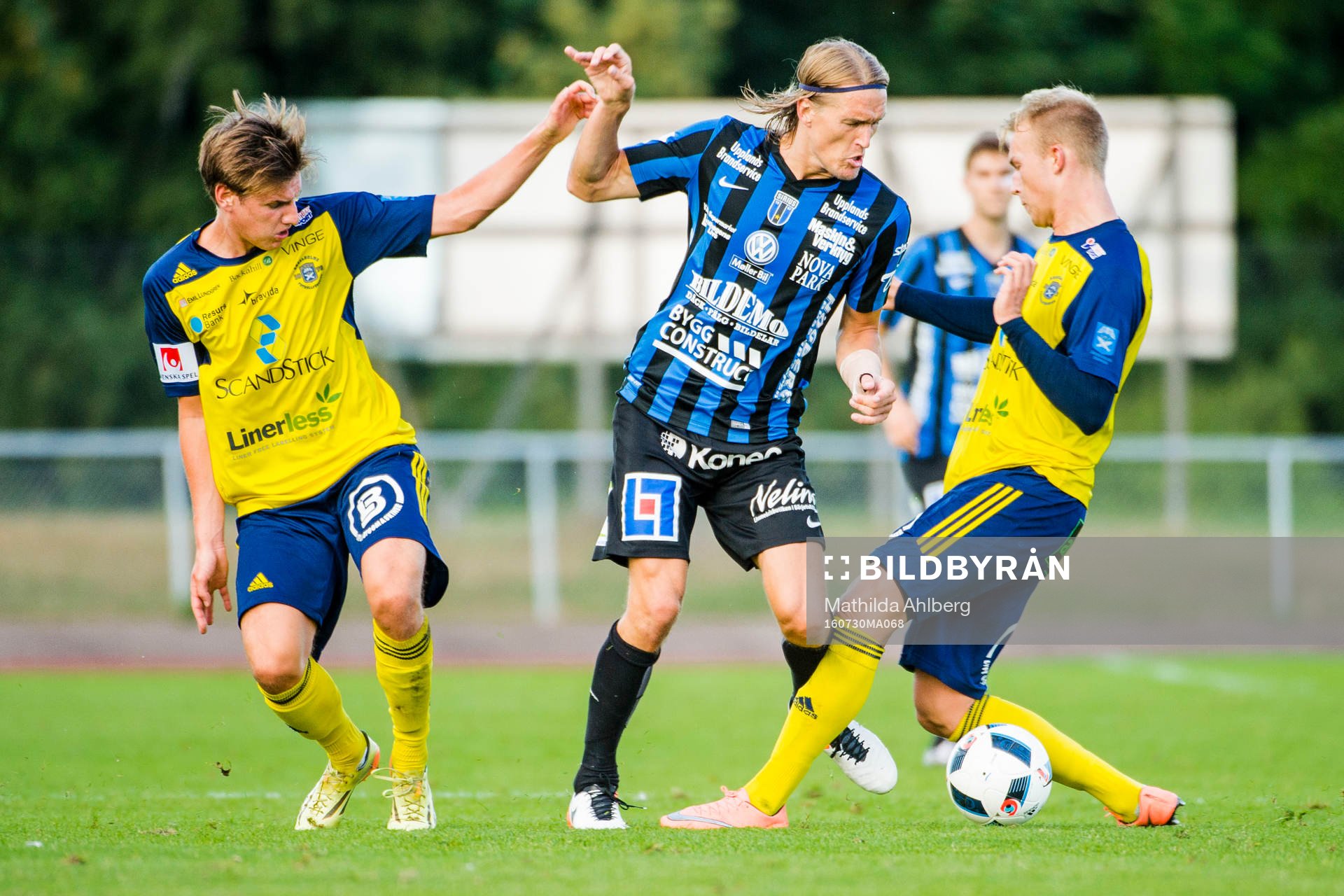 Ängelholms Axel Grahn (v) och Fredrik Lundgren