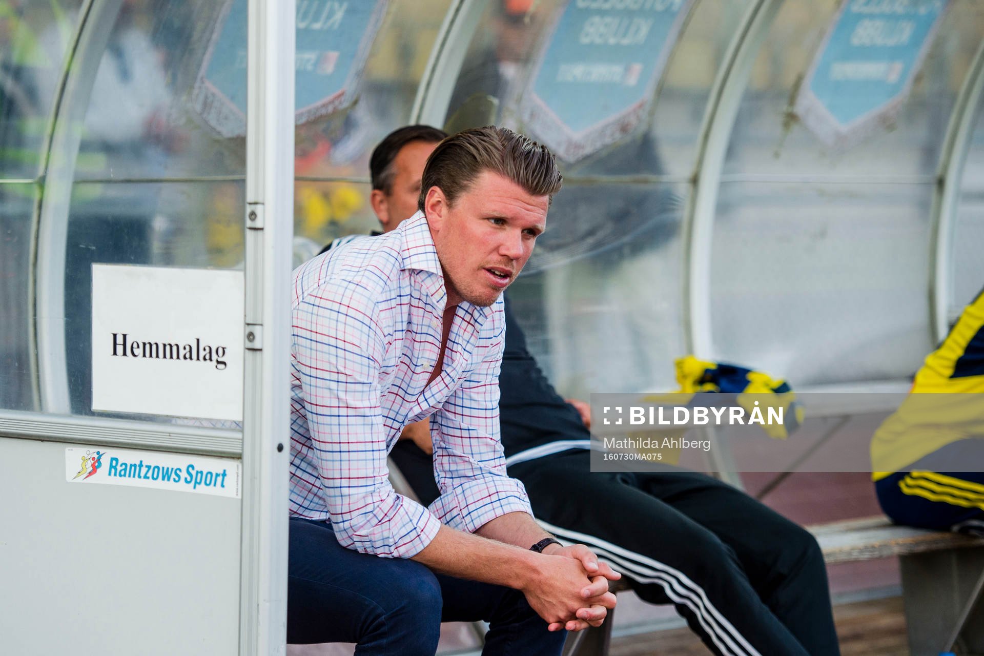 Ängelholms tränare Christian Järdler deppar