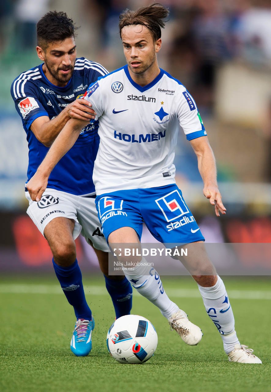Sundsvalls Stefan Silva och Norrköpings Andreas Blomqvist
