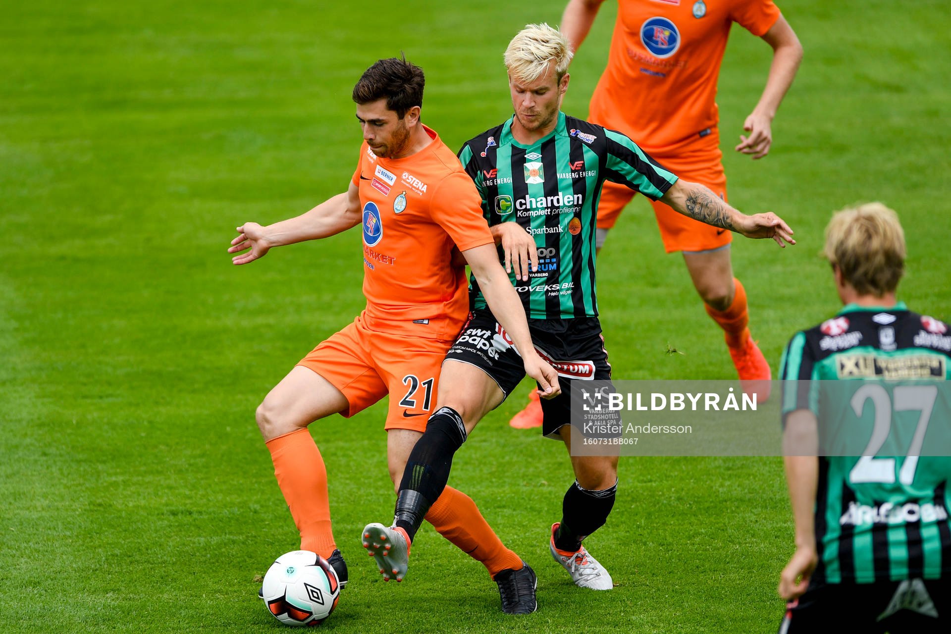Athletics Carlos Gaete Moggia och Varbergs Mats Andre Kaland