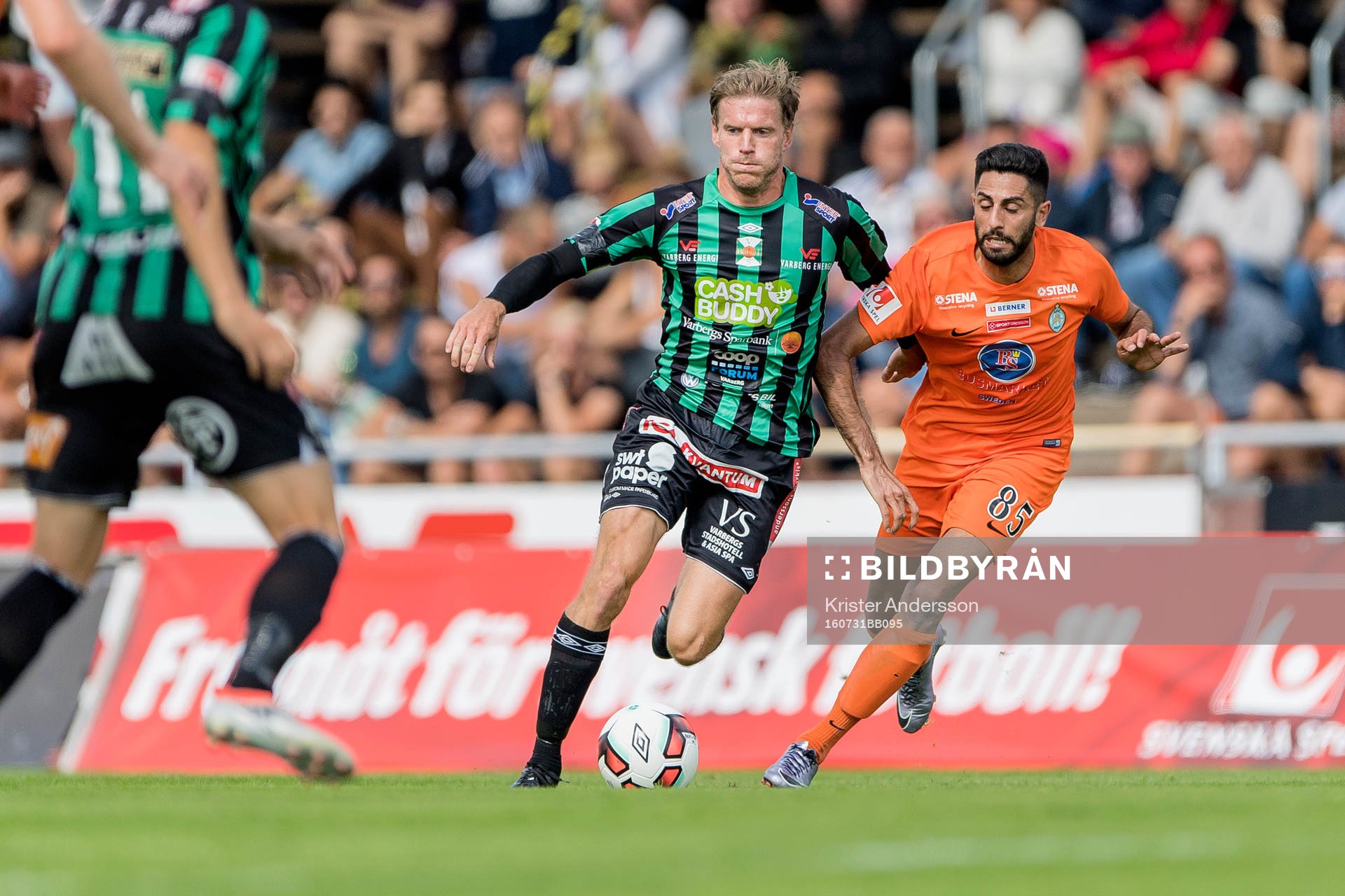Varbergs Karl Söderström och Athletics Isa Demir
