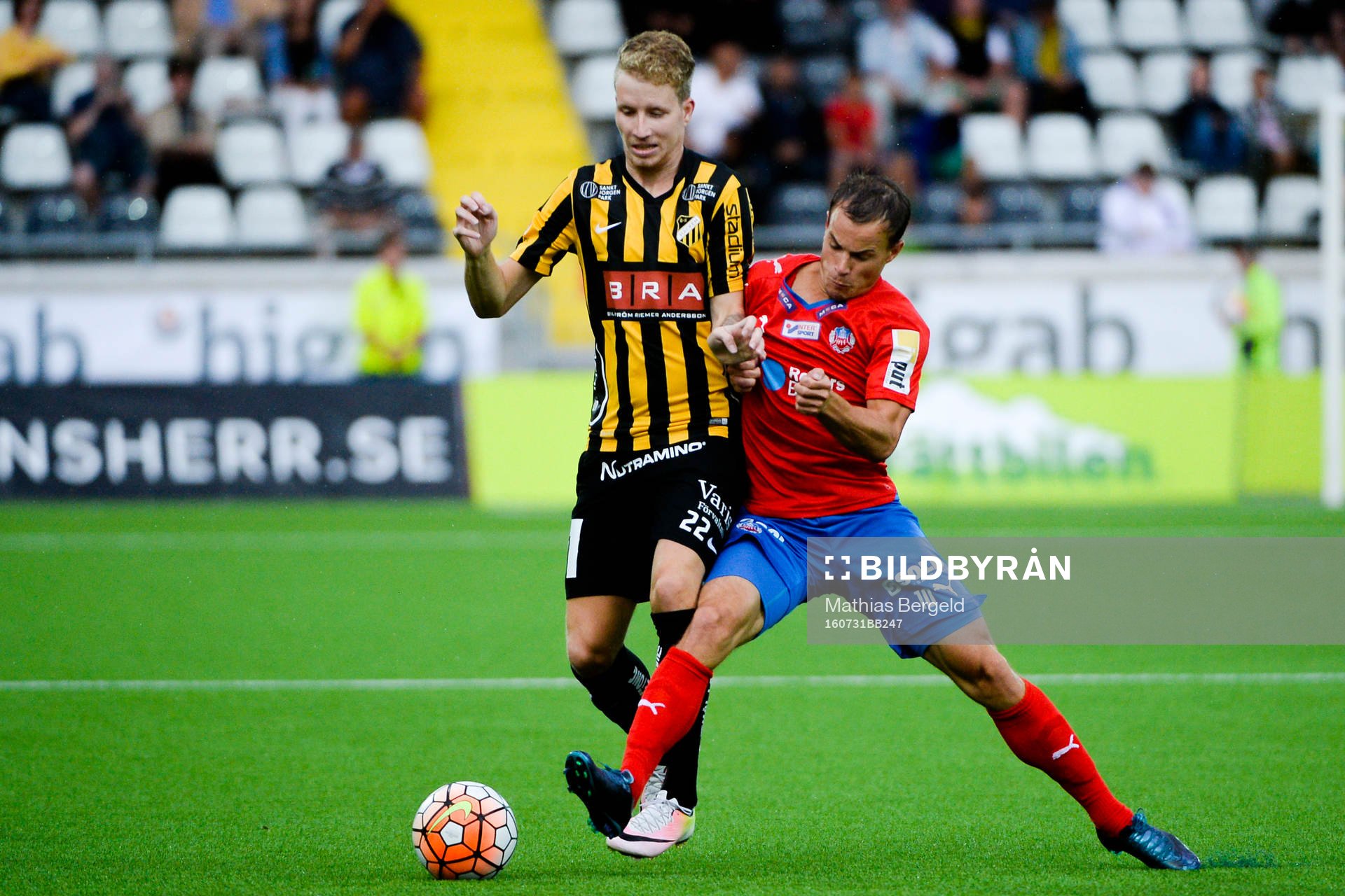 Häckens Samuel Gustafson och Helsingborgs Anton Wede