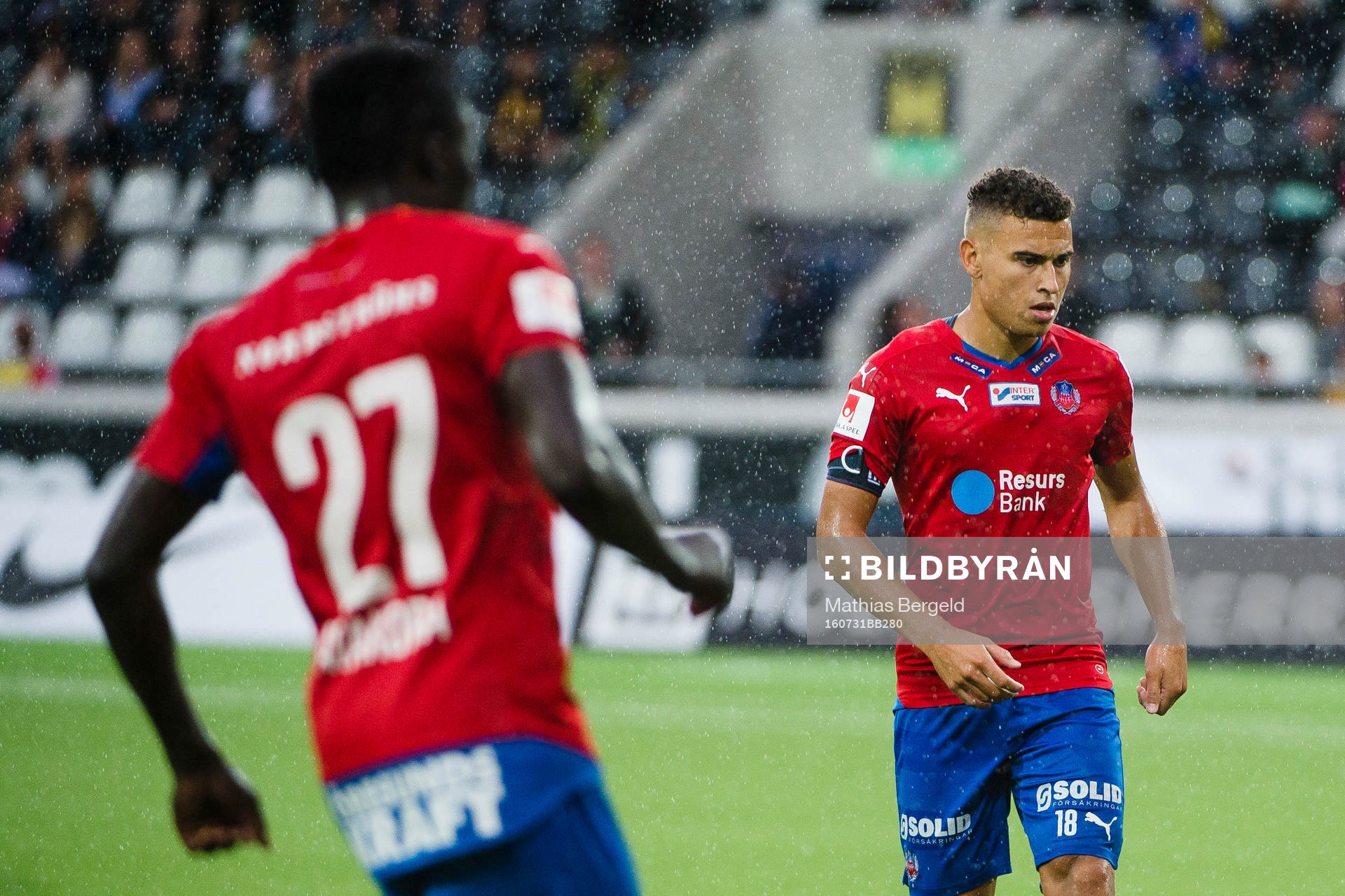 under fotbollsmatchen i Allsvenskan mellan Häcken och