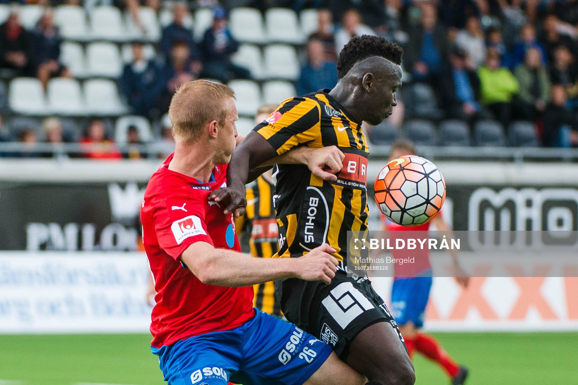 Helsingborgs Peter Larsson och Alhassan Kamara