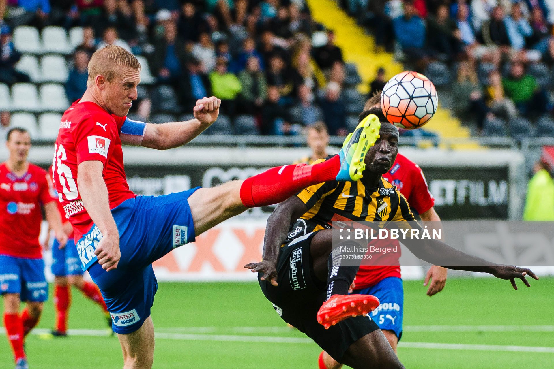 Helsingborgs Peter Larsson och Alhassan Kamara