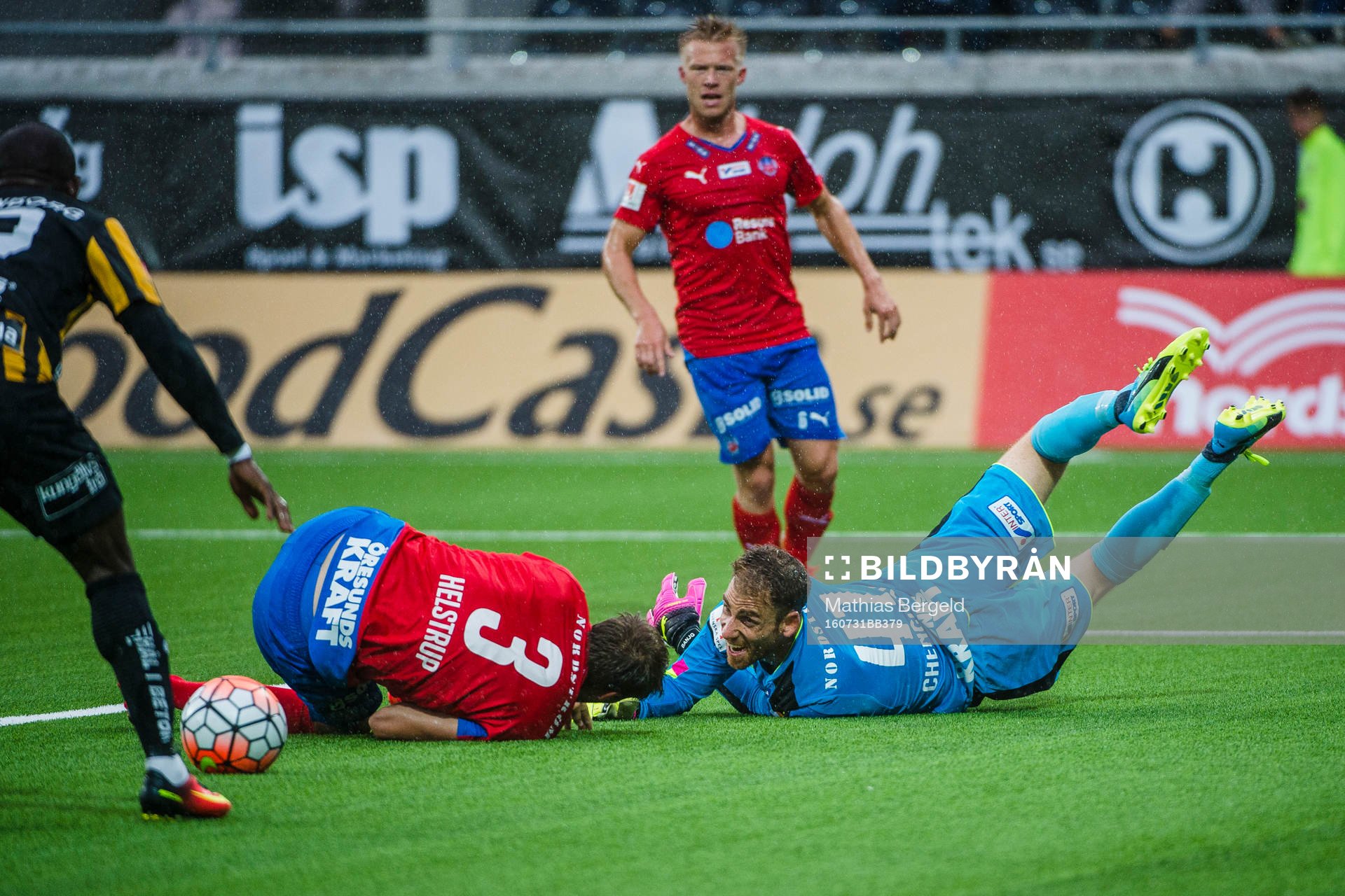 Helsingborgs målvakt Tomer Chencinski, Andreas Landgren
