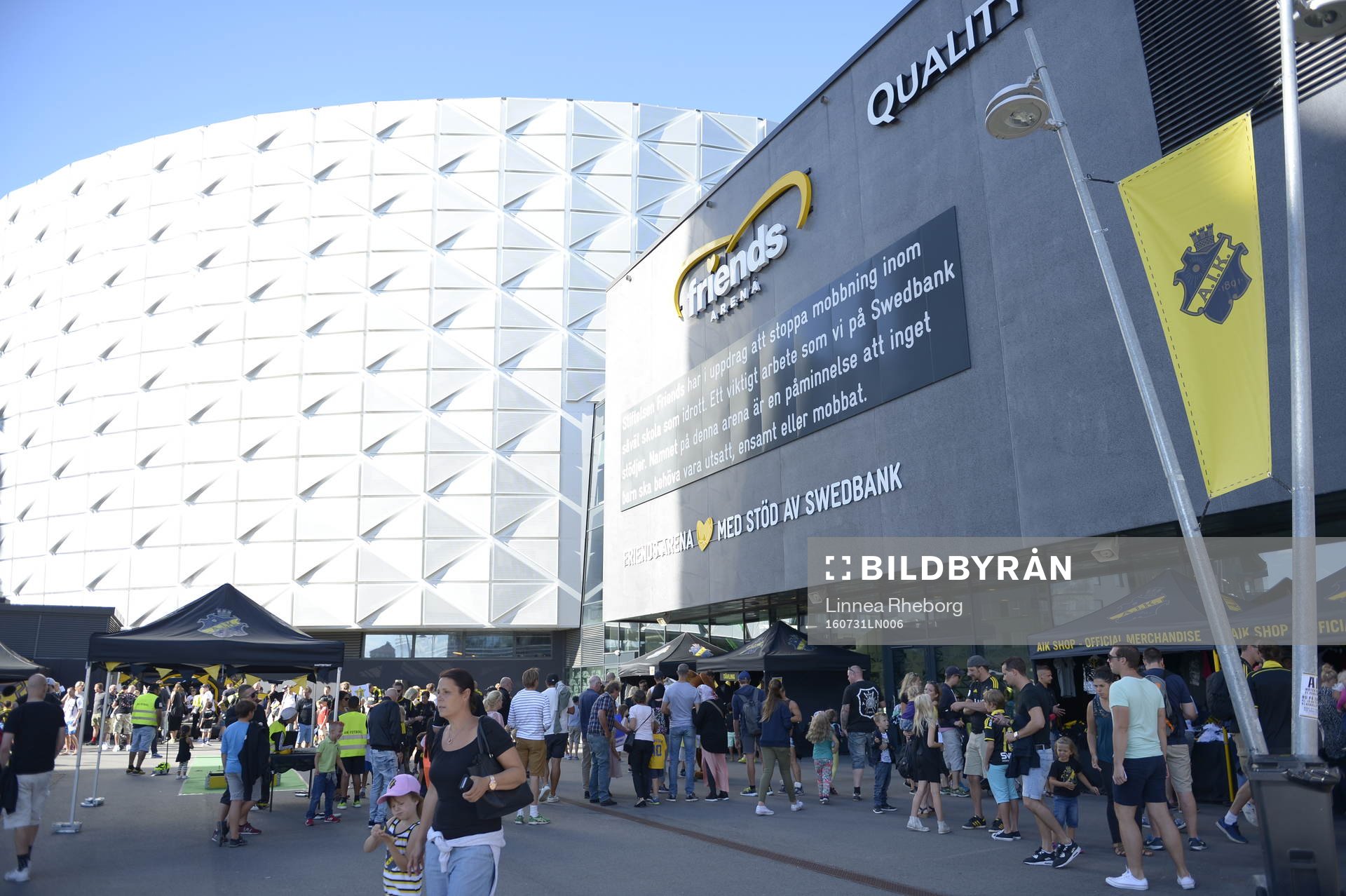 under fotbollsmatchen i Allsvenskan mellan AIK och